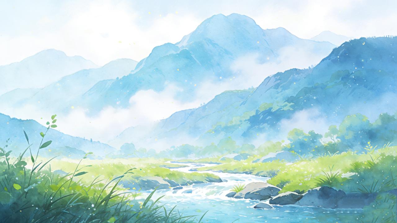 “一山一水一风景”聚焦眼前具体的自然景象，是对山水风光的具象描摹；“一草一木一情