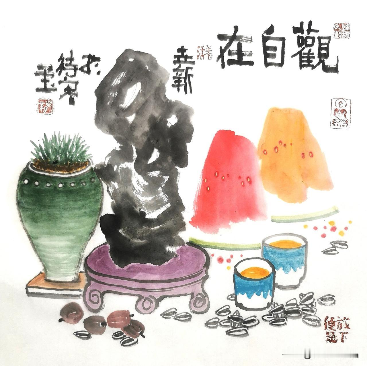 可否秀一下你的国画作品