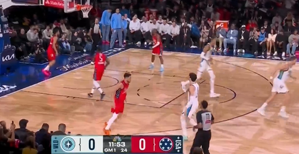 先拔头筹！文班里突外投连得5分，拿下本届全明星首分