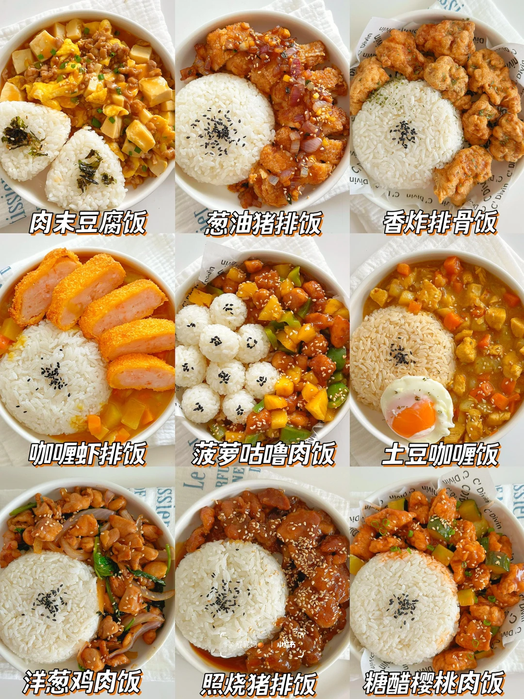 搞定挑食宝宝‼️九款巨好吃的盖饭做法