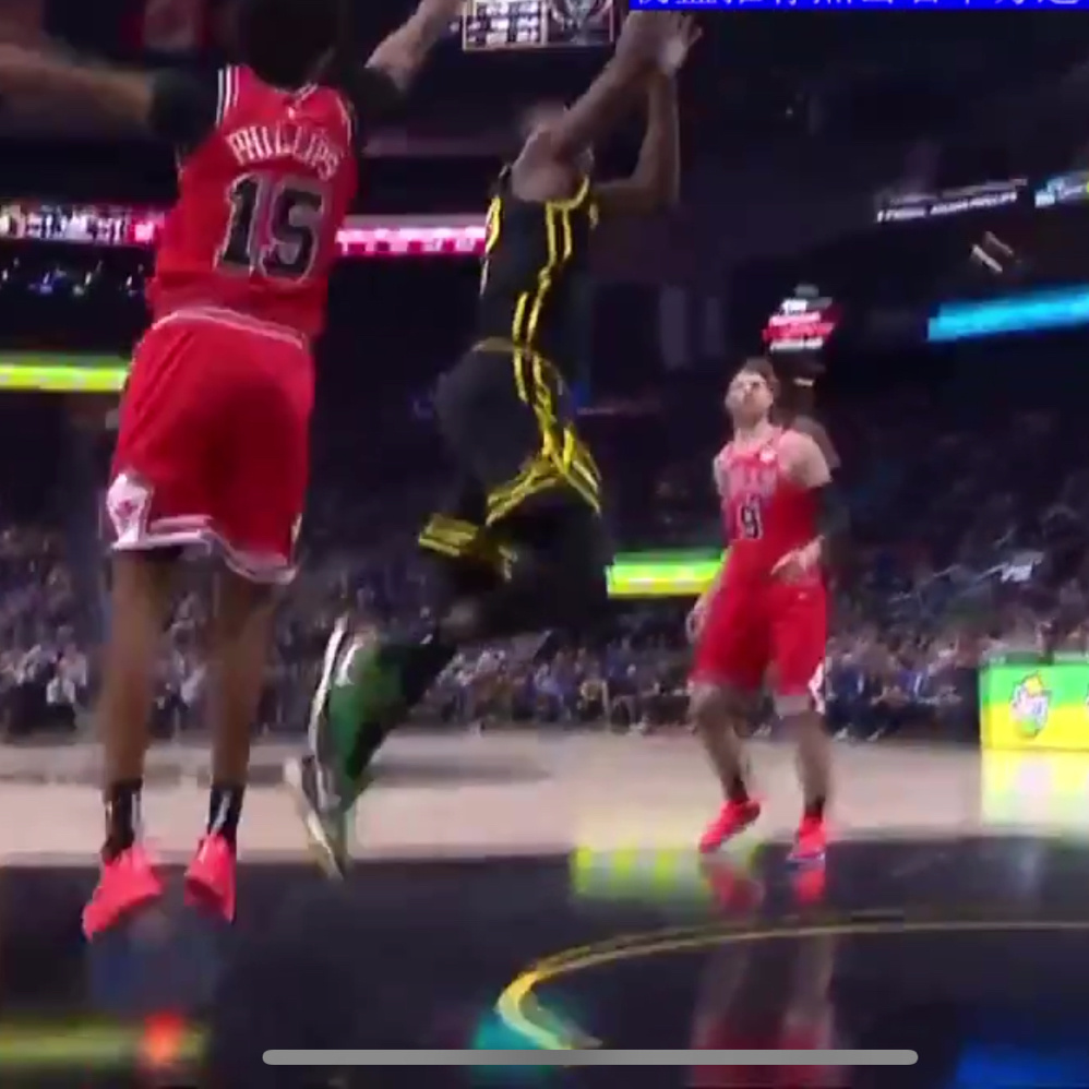 追梦这好球啊[笑cry][笑cry]这吹的[笑cry][笑cry]#公牛vs勇士