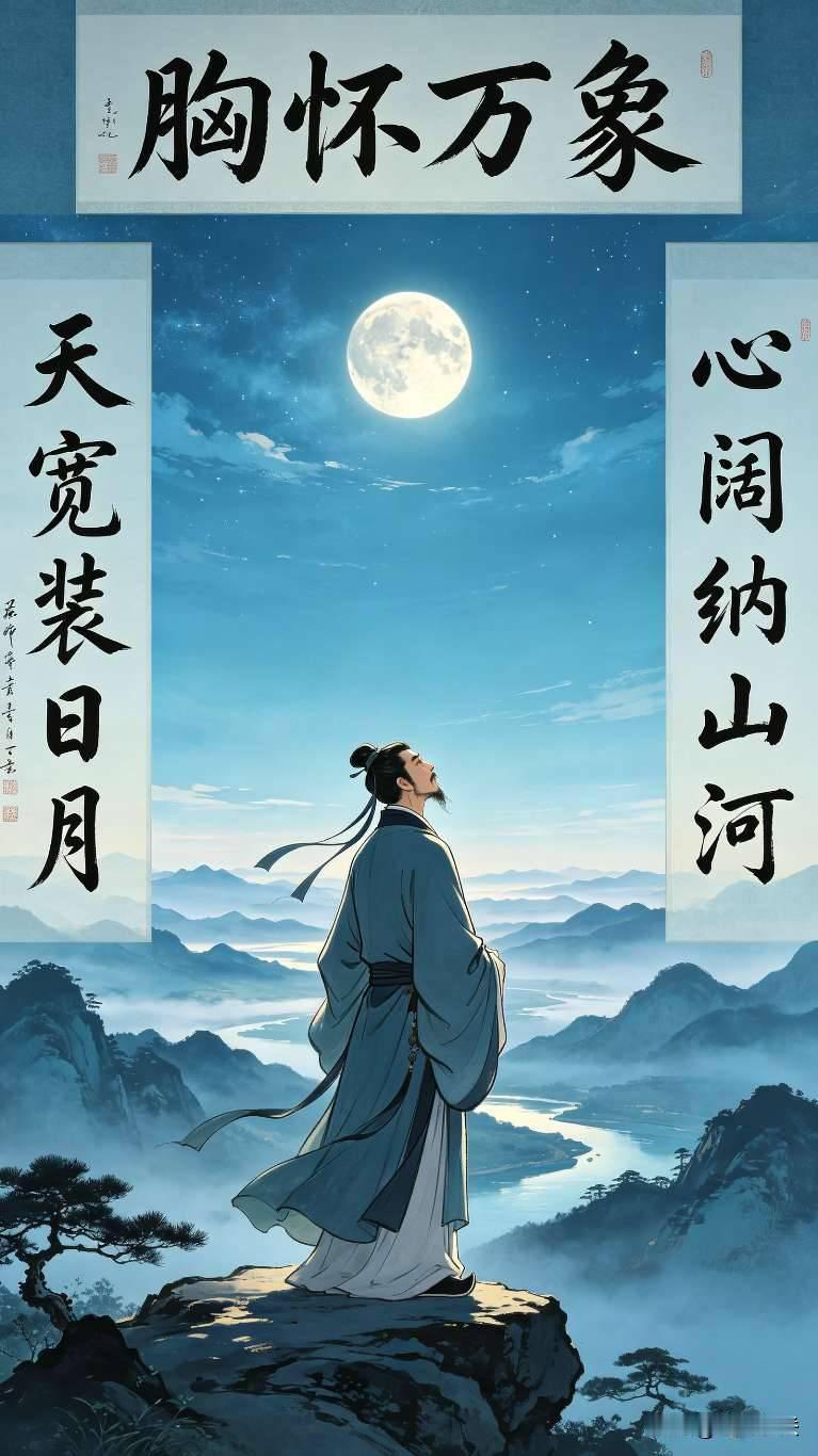 世间万物皆有格局，心有多大，天地就有多辽阔，一副短联道尽人生大智慧！
 
对联