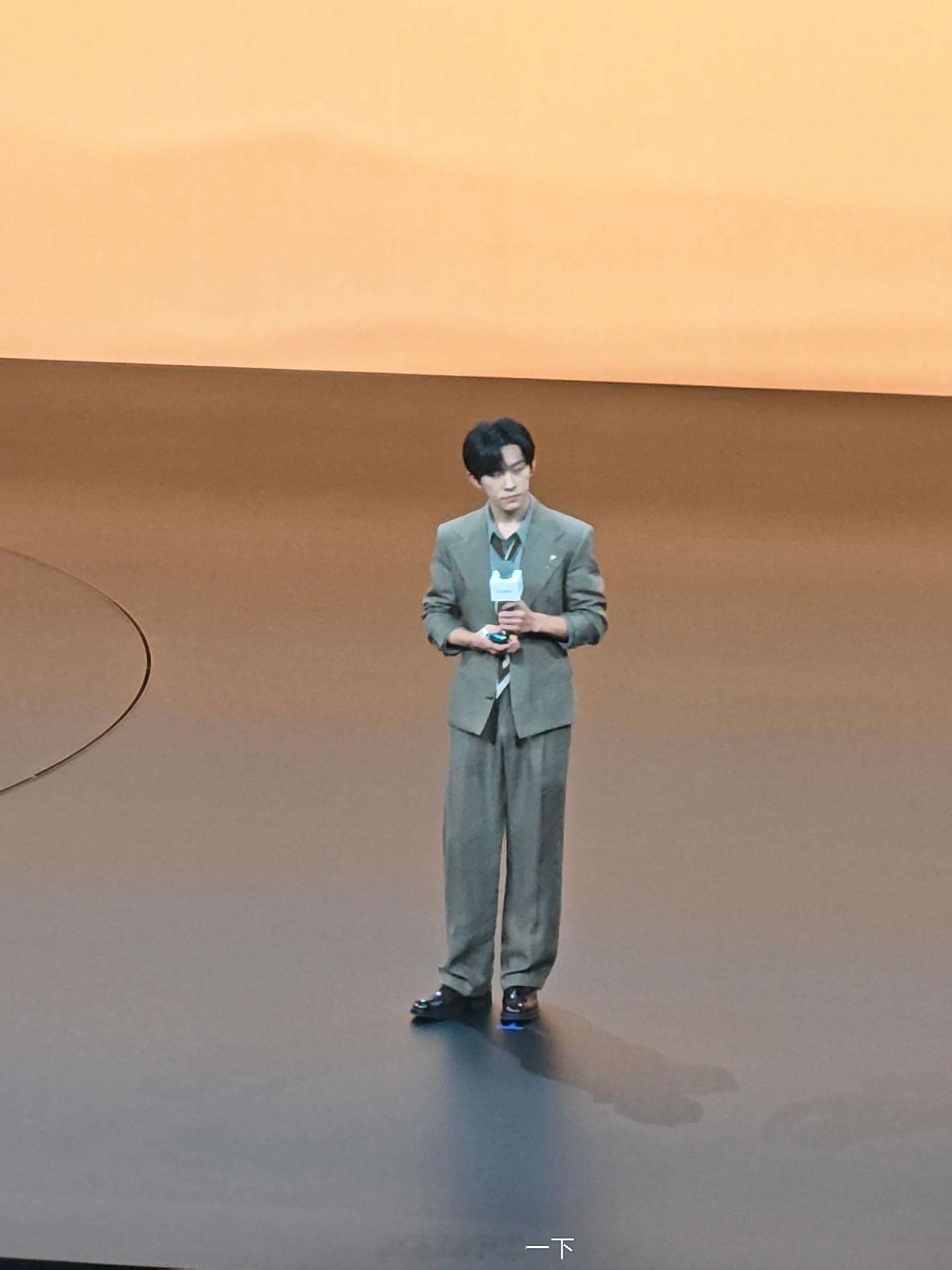 拍了好多张的易烊千玺华为发布会