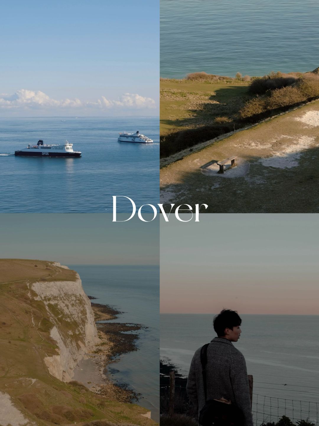 我在Dover白崖拍下的照片🇬🇧“英国的海”