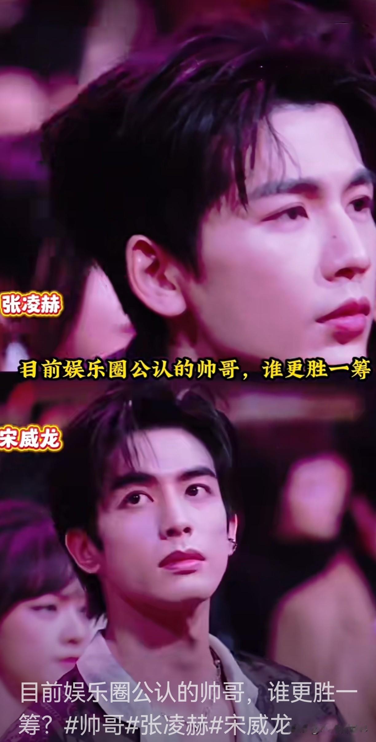 这个网友是有多喜欢张凌赫宋威龙呀！瞧，她把他们两个人放在同一个画面里，让大家来看