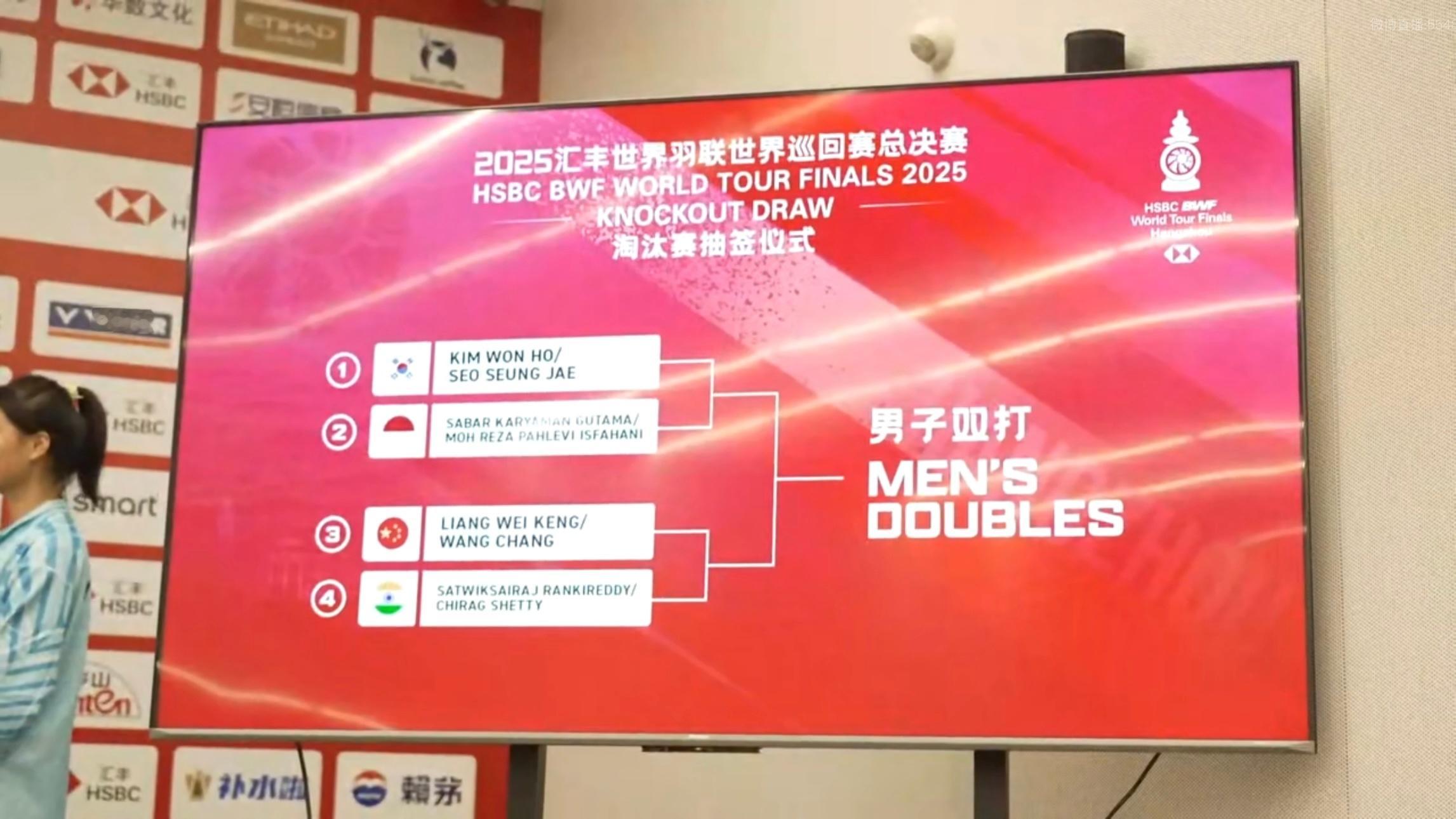 梁王半决赛对手：🇨🇳梁伟铿/王昶VS兰基雷迪/谢提🇮🇳 