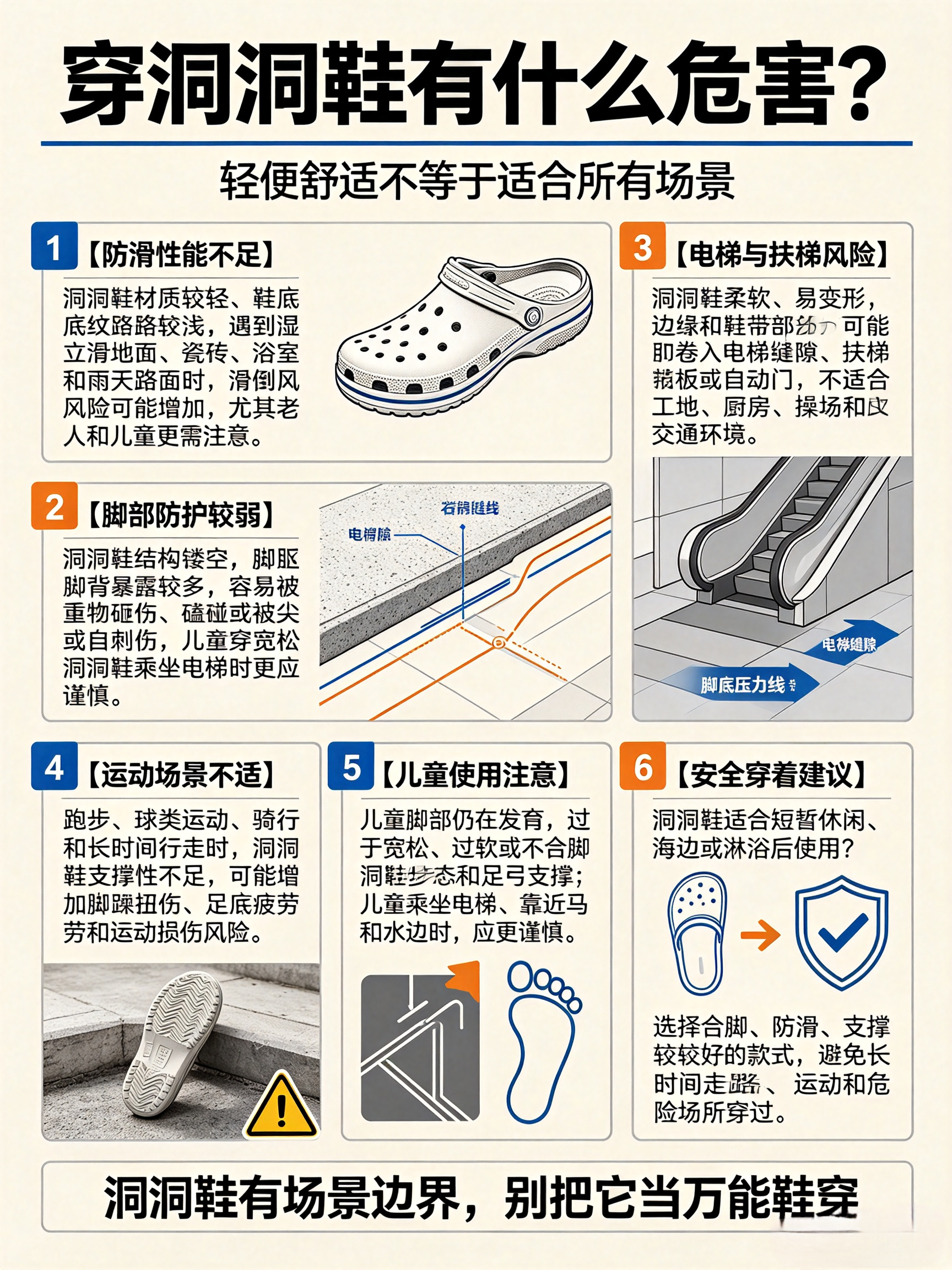 不建议大家长期穿洞洞鞋夏天人手一双的洞洞鞋，舒服是真舒服，但藏的坑也比你想的多！