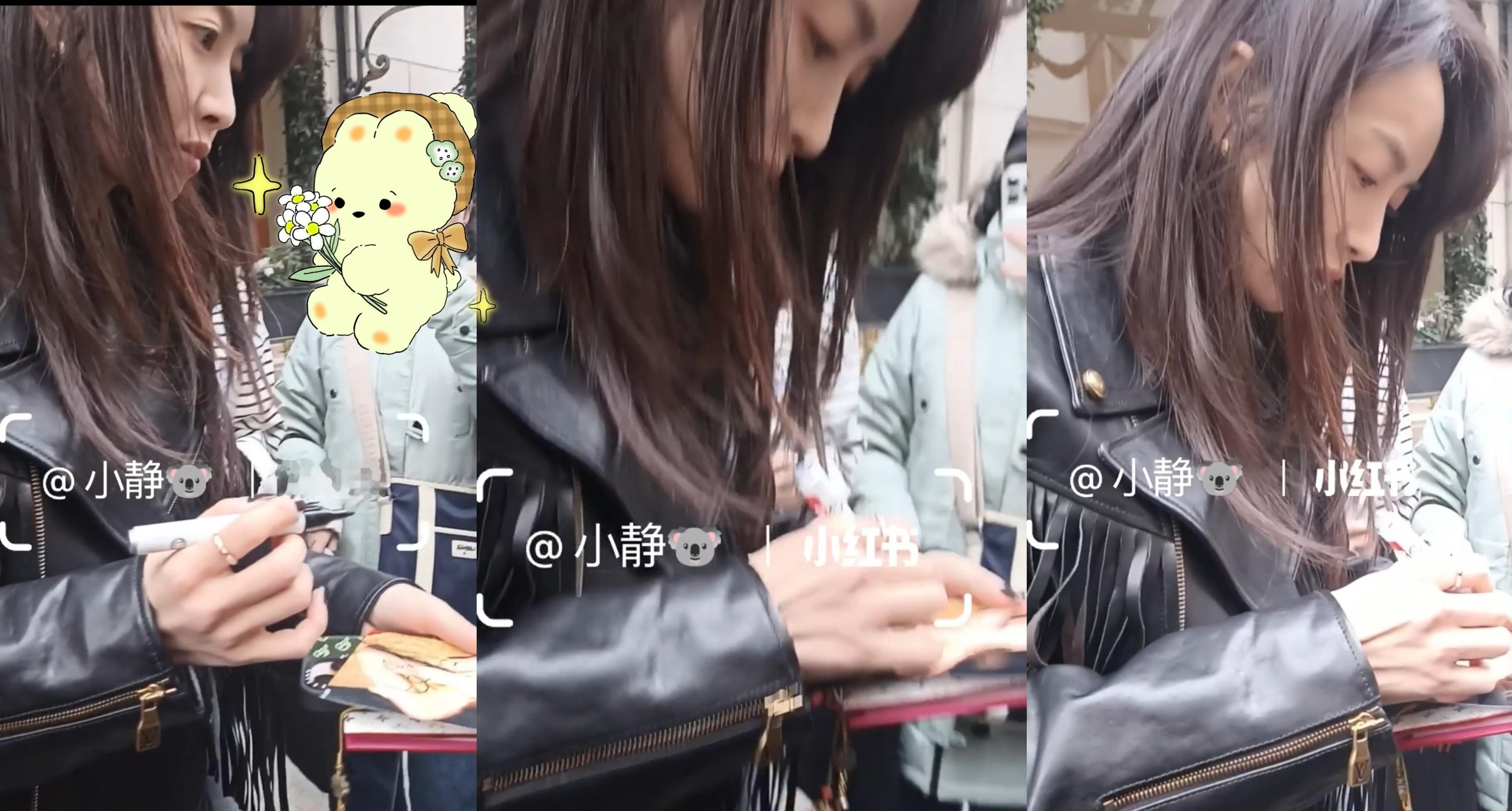 我的宋茜人就是那么好 嘴里还嚼着呢  给粉丝全都签名上了 [泪][泪] 怎么拖后