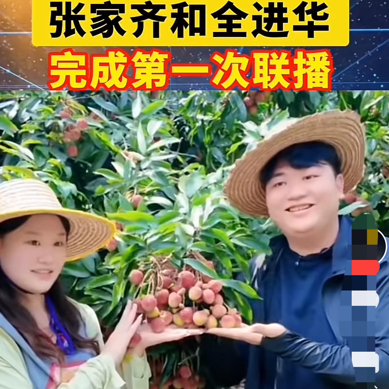 “小金豆”张家齐来到广东迈合村，同全红婵的哥哥全进华一起搞直播，开展助农带货，却
