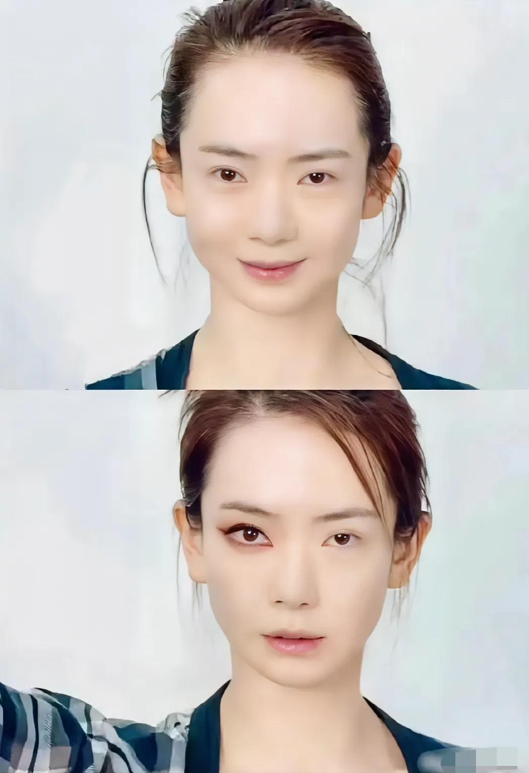 不行，别让她进那个圈子了，她的审美太超前了，明明素颜和淡妆都超好看，老是做一些大