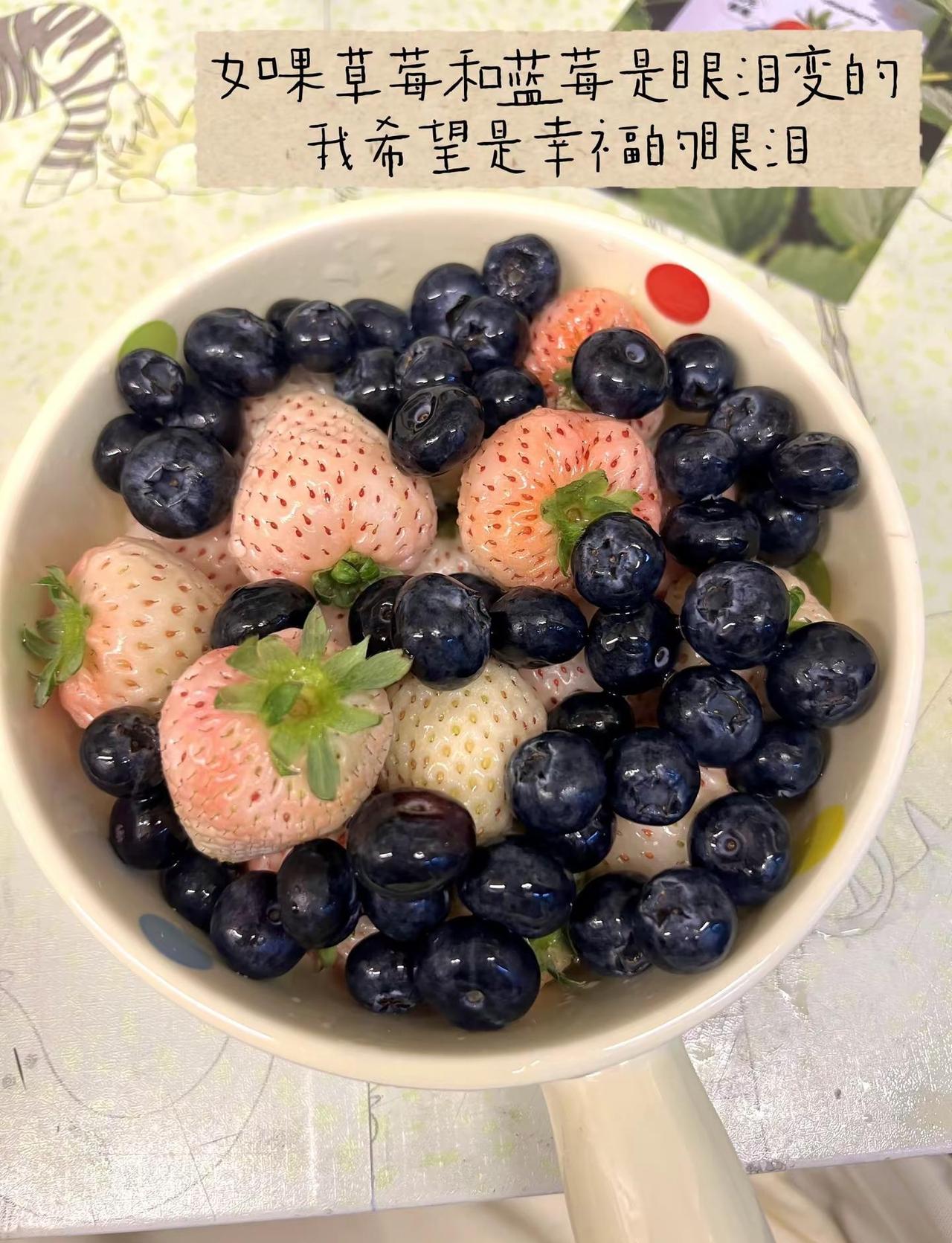 如果草莓和蓝莓和猪一样大就好了蓝莓