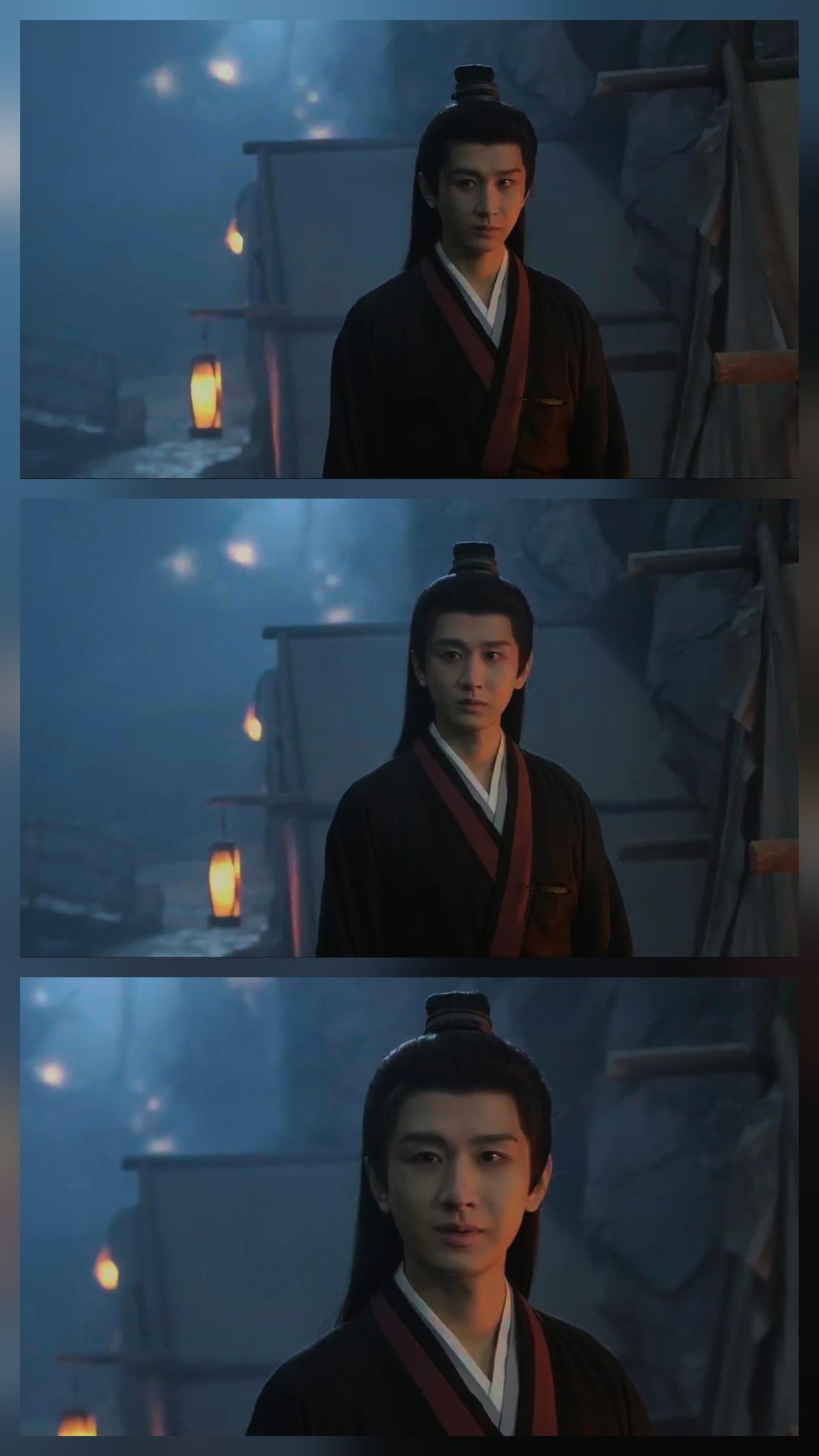 谢淮安这眼神转换真是绝了！

他在藏兵巷追烛之龙的时候，眼神里全是阴狠的杀意，好