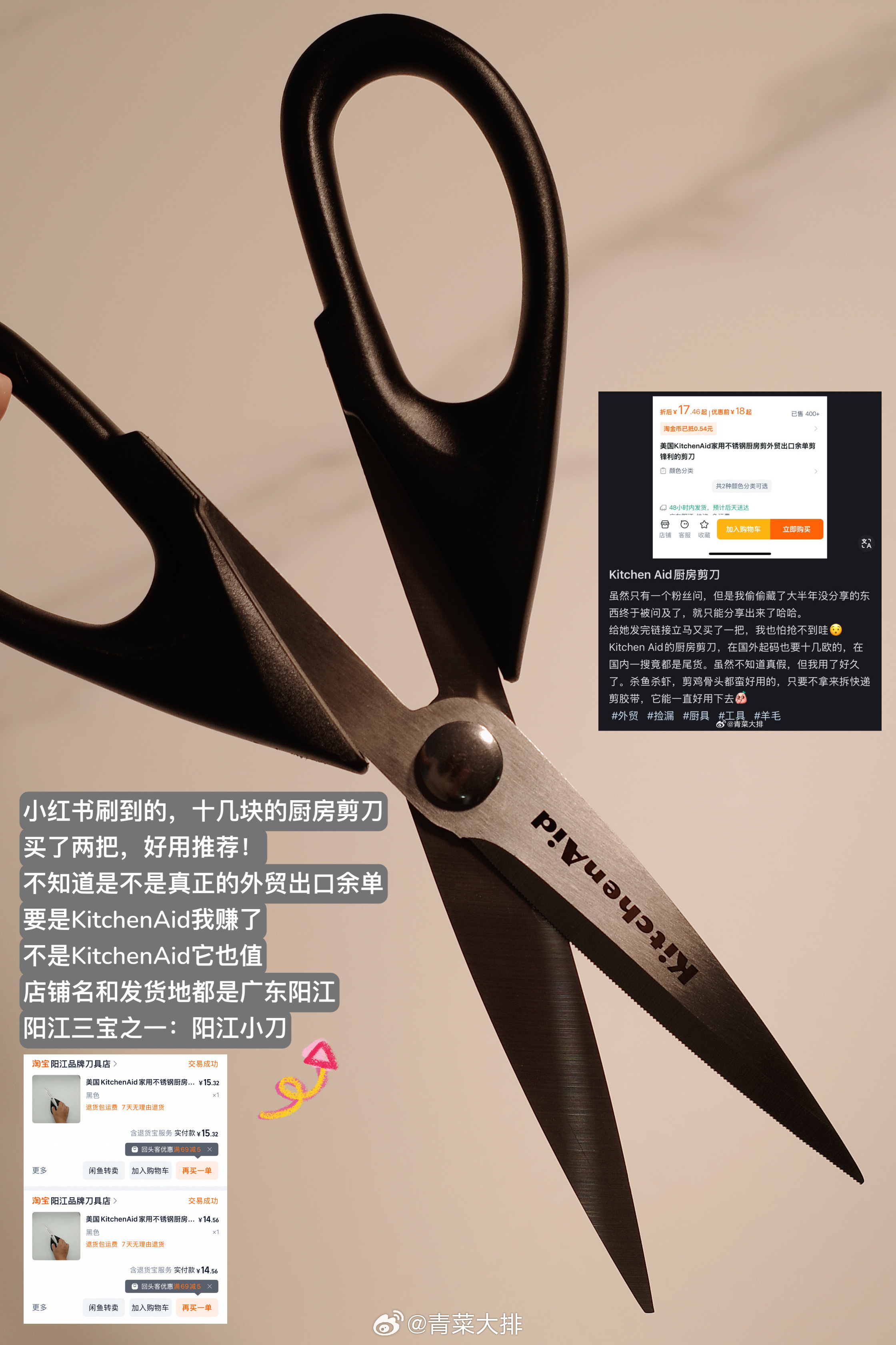 哇这个剪刀现在还有✂️你就买吧青菜大排良心推荐 