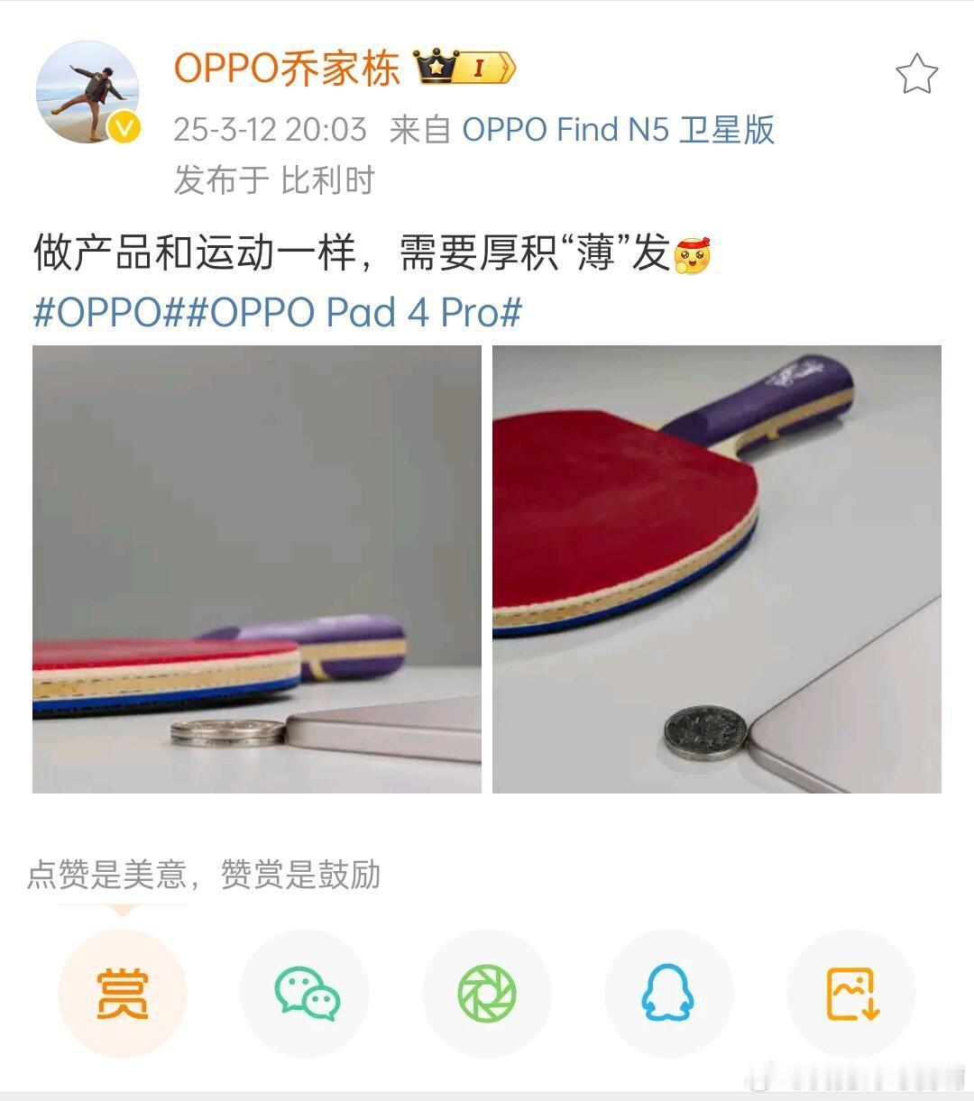 oppo这不是孙颖莎的小飒吗，出息了小飒 ​​​