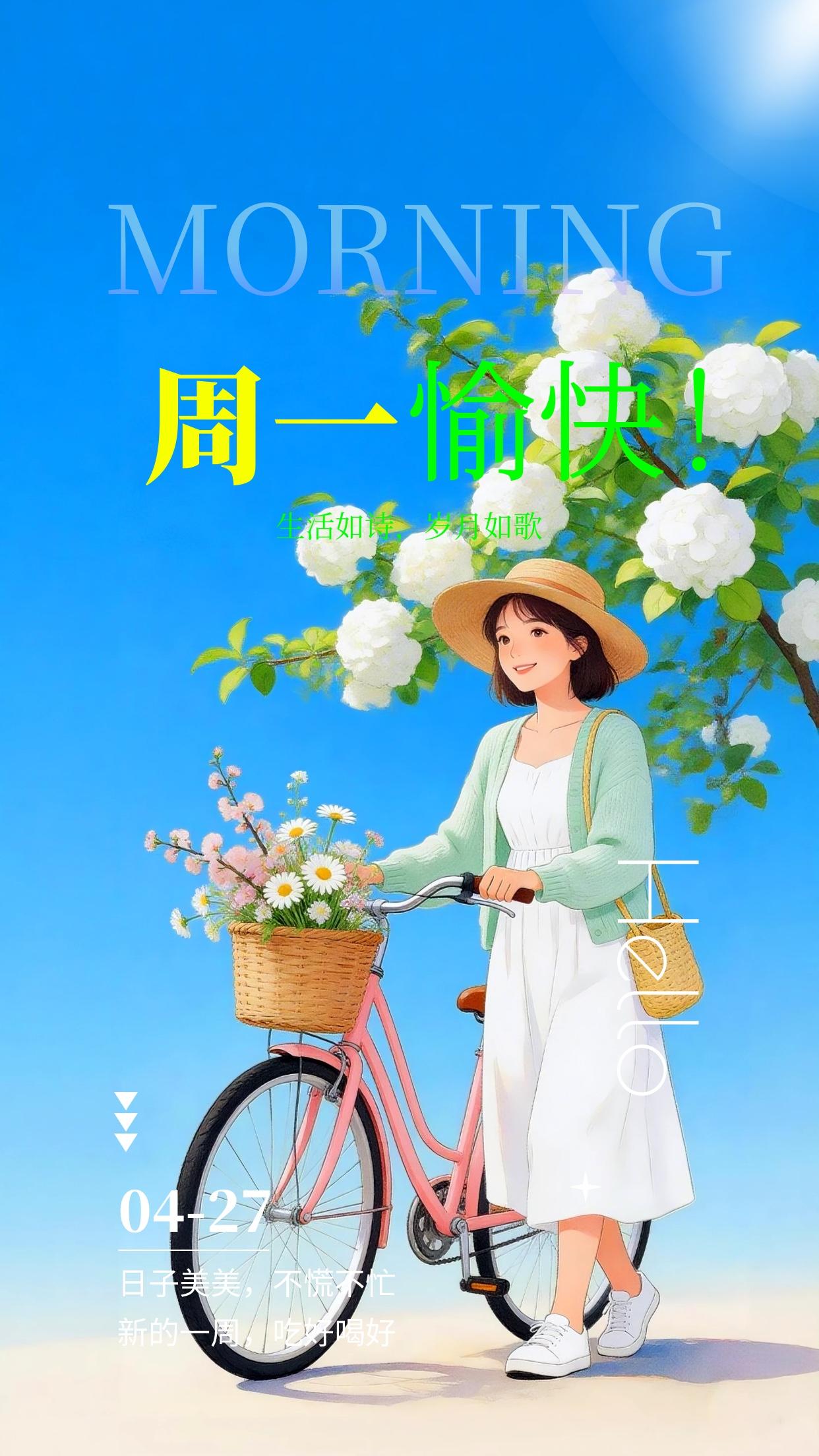 1.🙏☀️💪周一早安！珍惜人间朝夕，看淡生活琐碎。愿奔波皆有温柔，日子安稳无