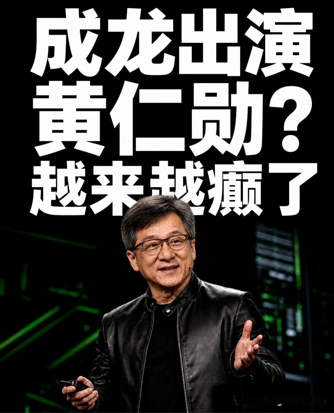 成龙出演黄仁勋？

全网都癫了成龙将出演黄仁勋传记片冲上热搜后，不少人第一反应是