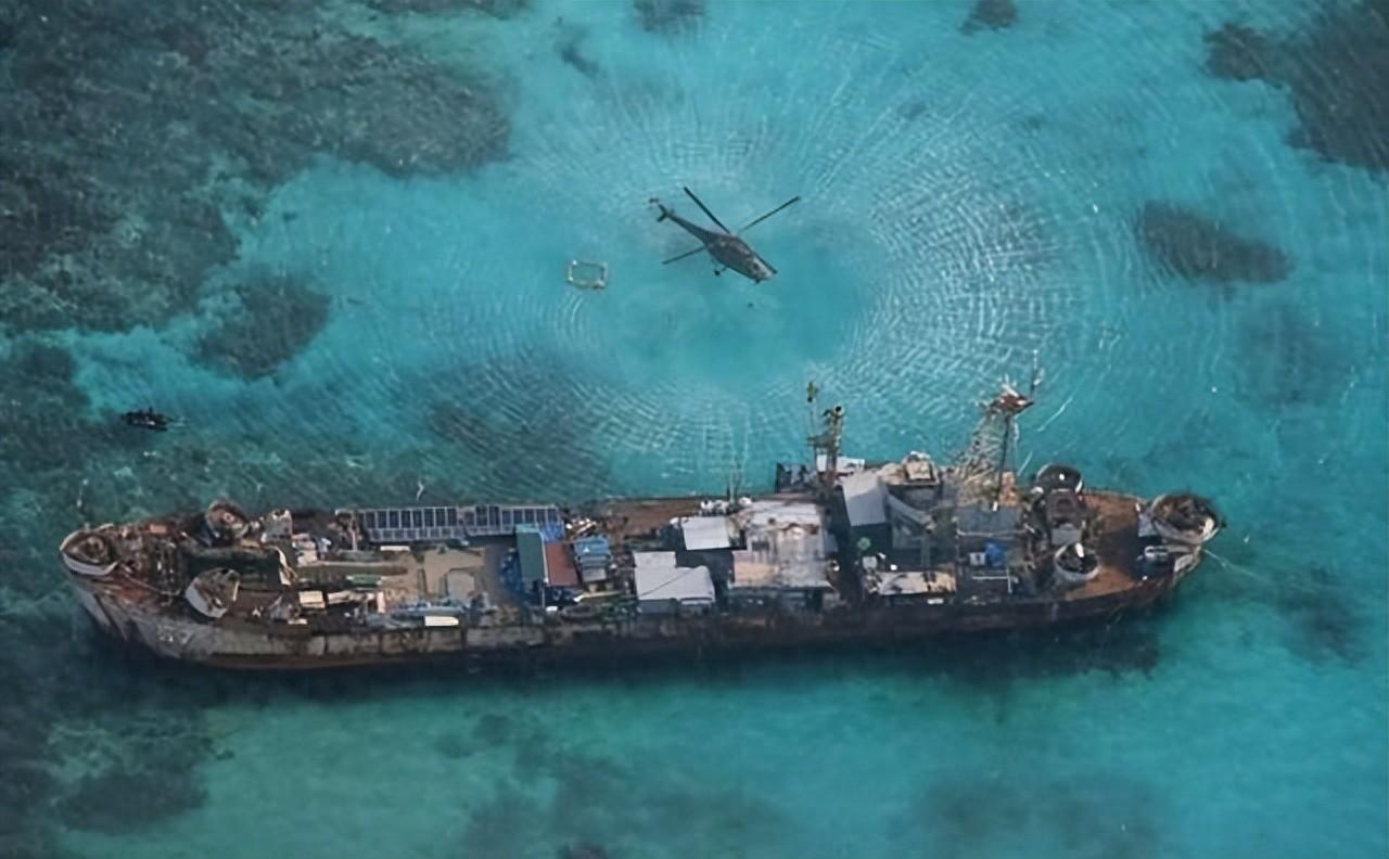 我们很可能拖不走仁爱礁菲坐滩旧军舰，即便垮掉也是一个大问题！

在南海仁爱礁的碧