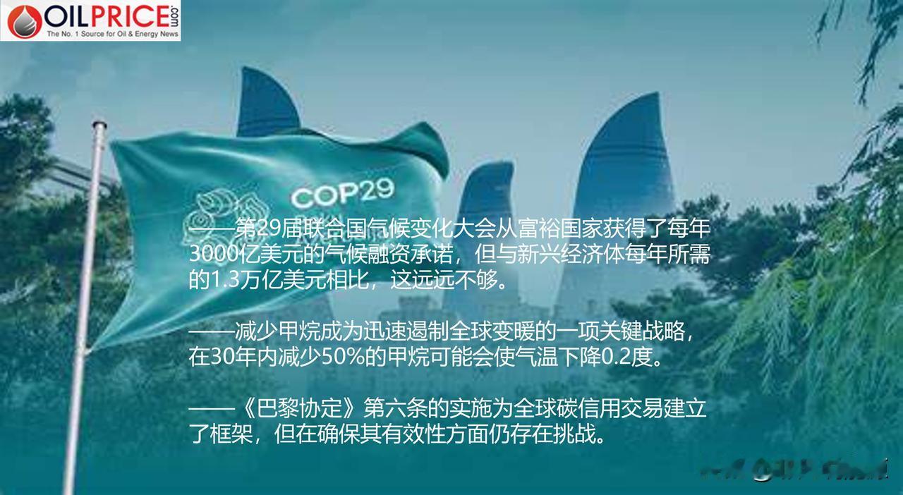 第29届联合国气候变化大会未能兑现承诺，全球能源转型面临风险

前不久，在阿塞拜