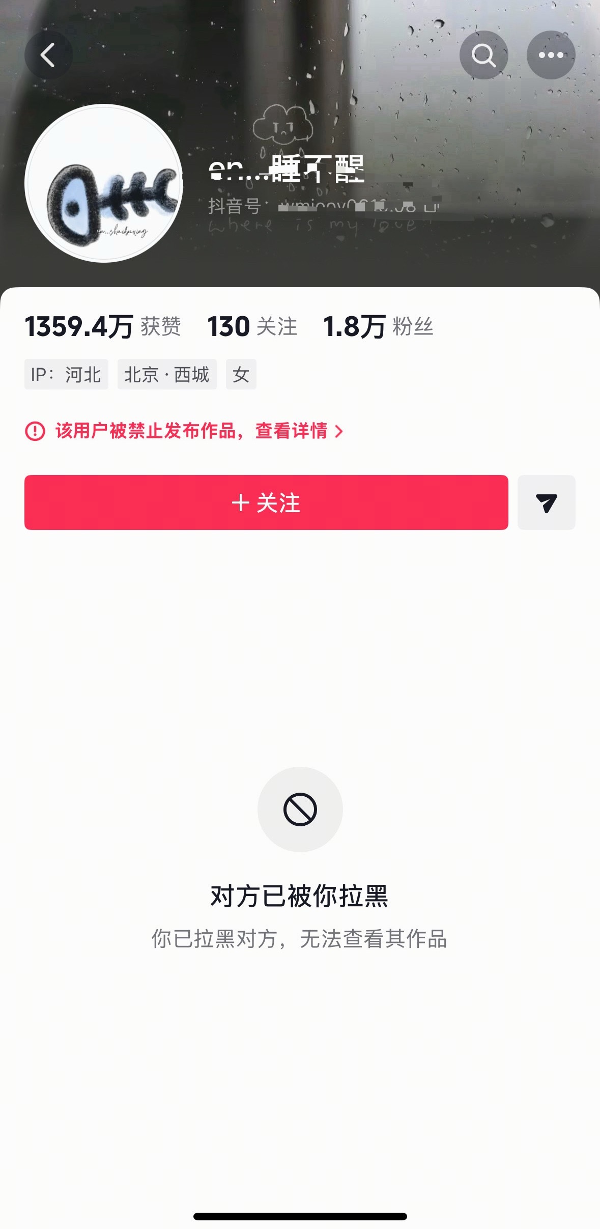 该用户被禁止发布作品舒服了～ 