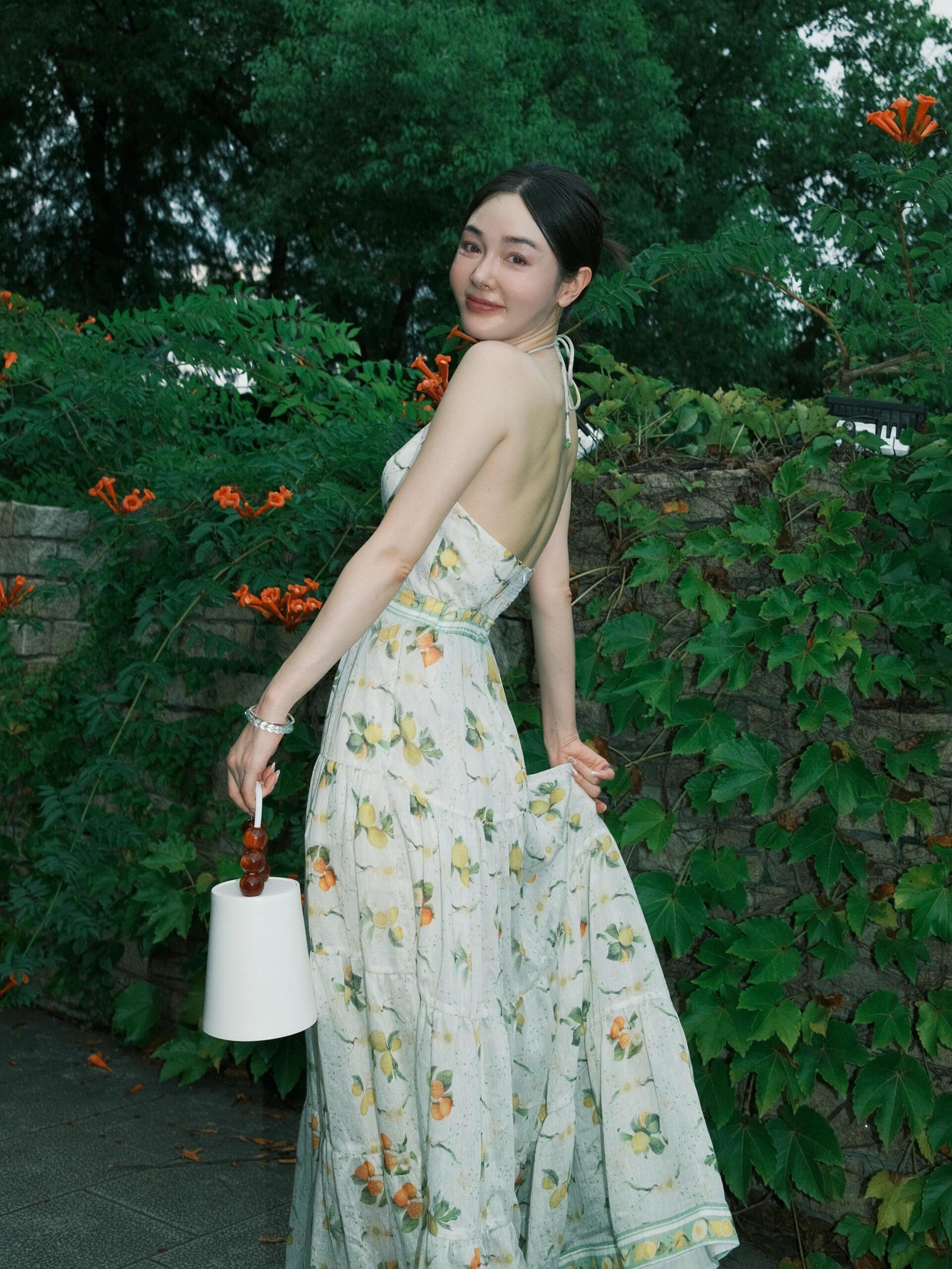盛朗熙印花连衣裙穿搭🍃🍃 ​​​