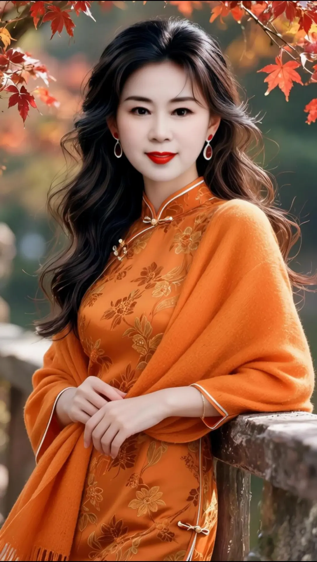 AI秋韵旗袍写真 ai创作