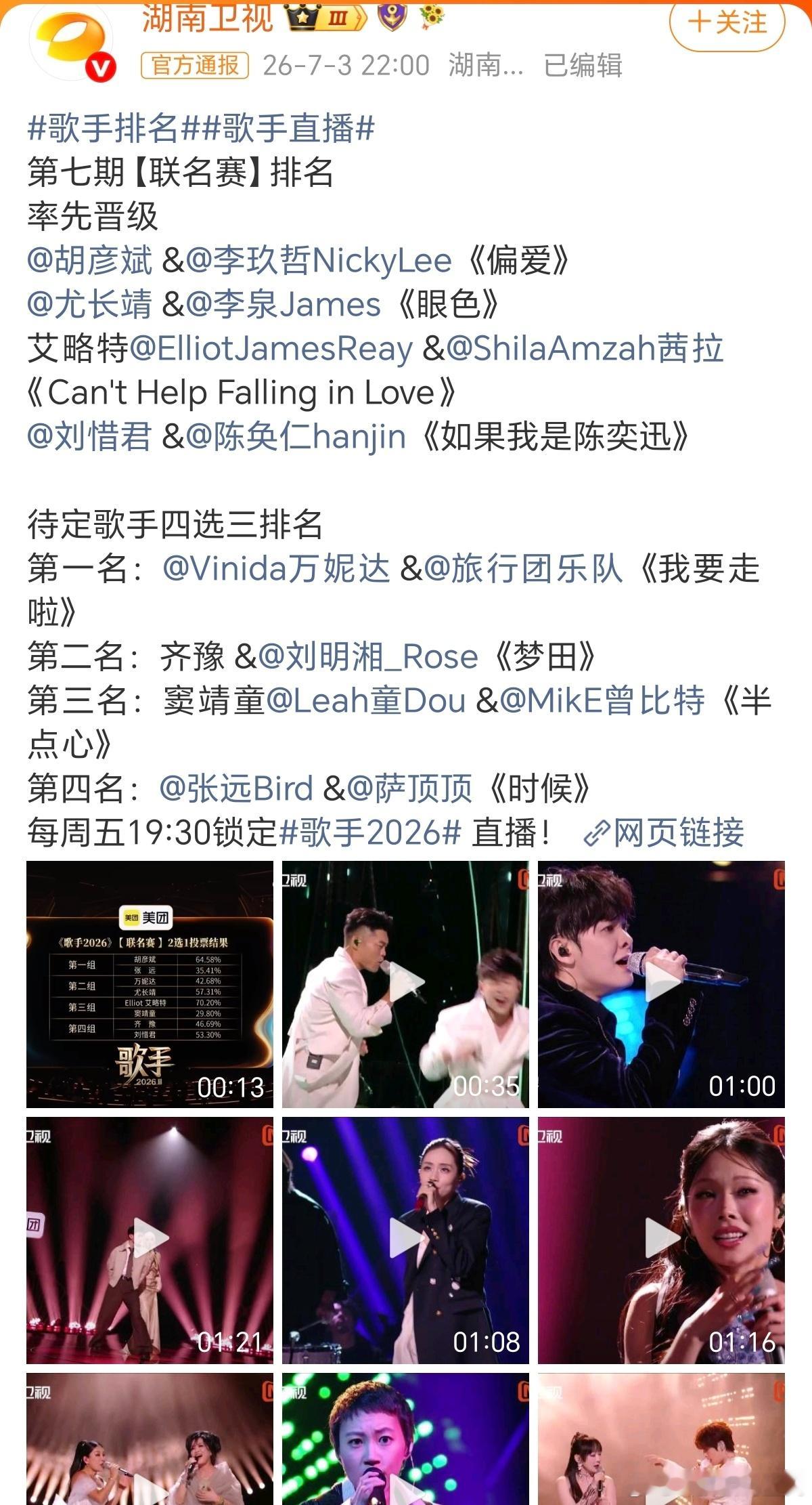歌手排名到底是谁在看歌手？反正我不看！