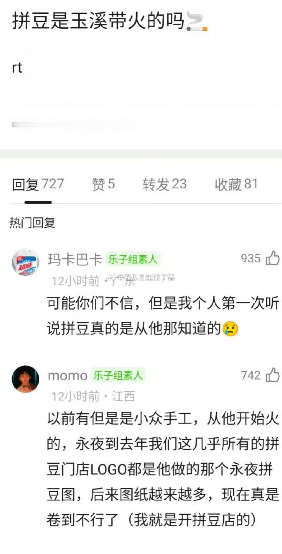 拼豆是丁禹兮带火是公认的