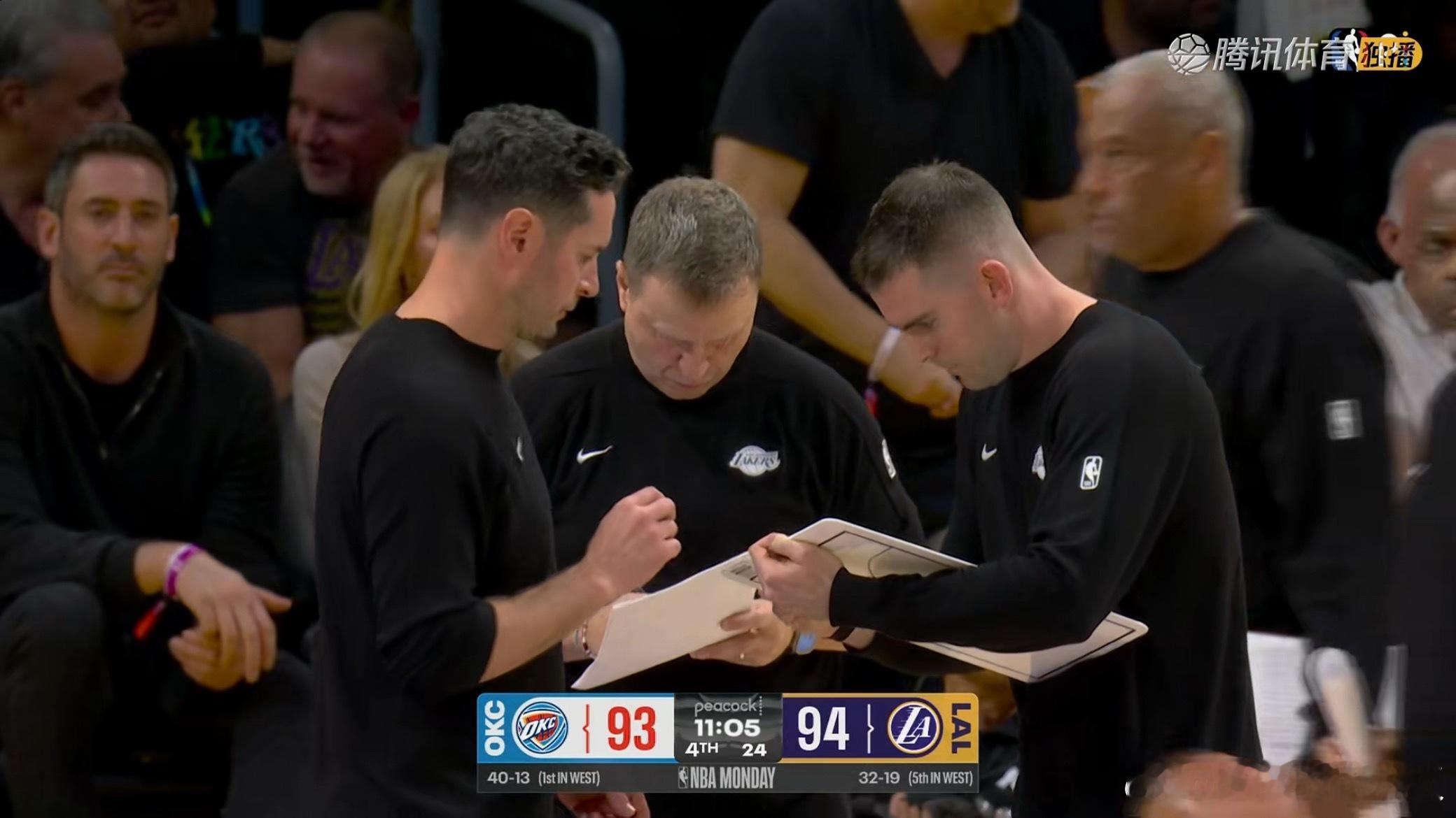 湖人挑战范德彪的犯规雷霆vs湖人