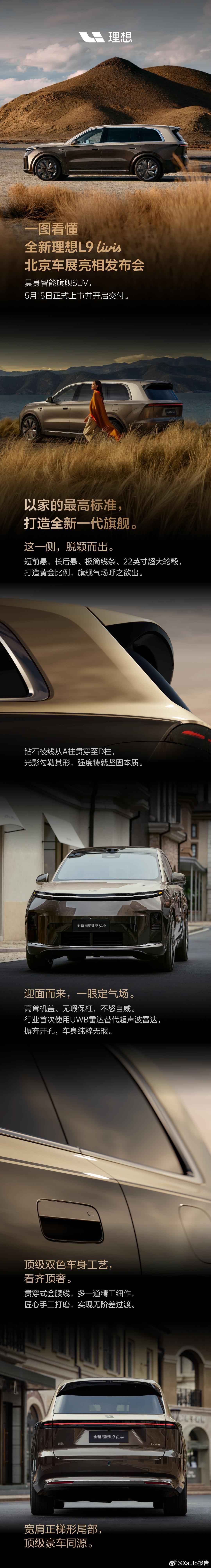 一图读懂全新理想L9 Livis北京车展亮相发布会！2026北京车展理想L9 L