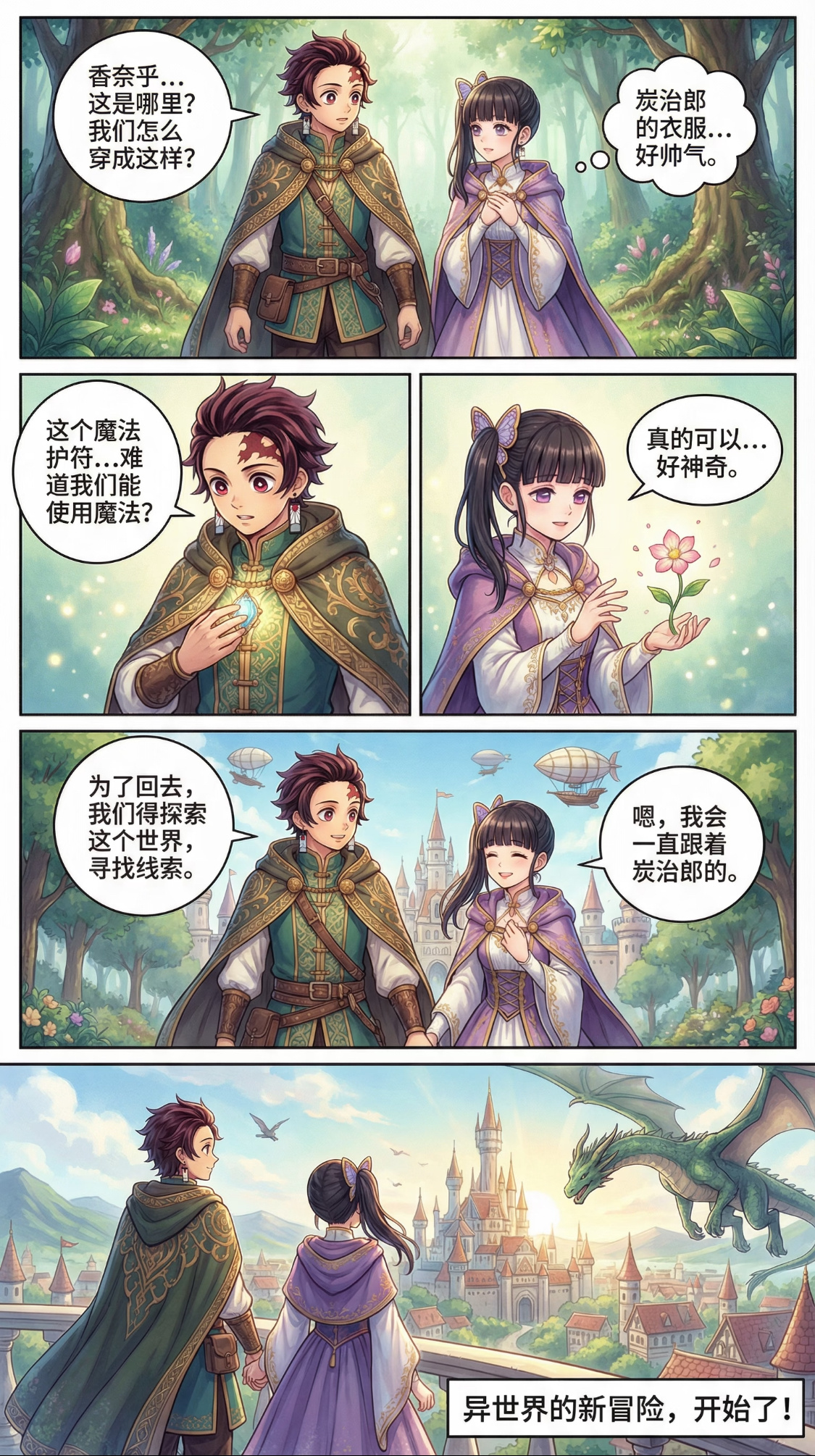 毁灭之刃主角团开启了异世界新篇章啦！动漫点评团海外动漫名场面鬼灭之刃