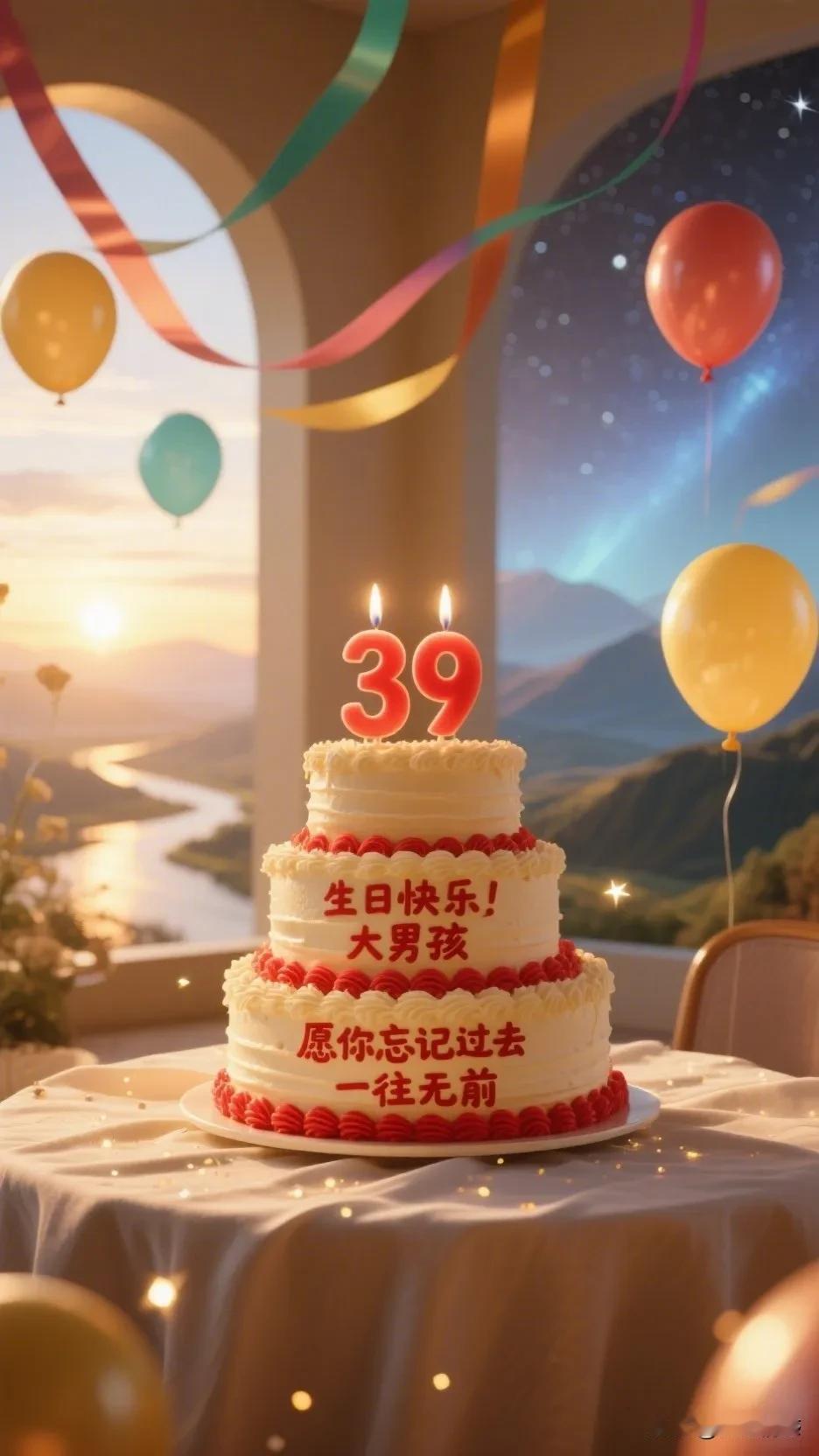 嘿，生日快乐，大男孩。