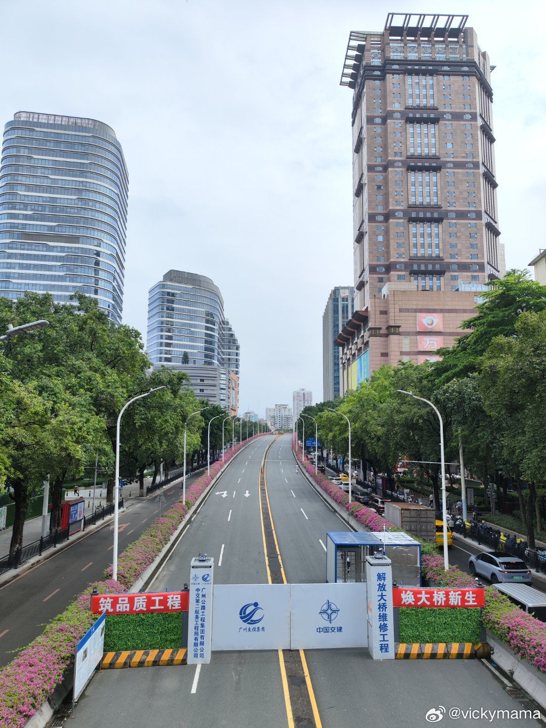 解放大桥维修标志时刻：解放大桥北跨吊杆更换按期完成！ 广州·解放大桥