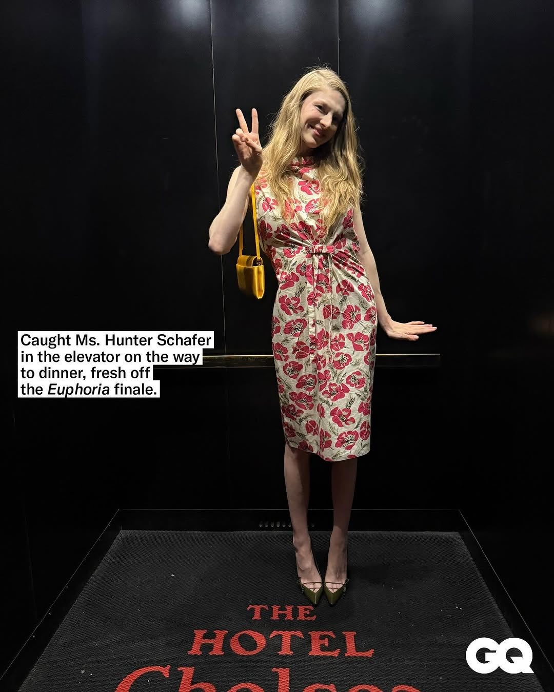 Hunter Schafer 在切尔西酒店为 GQ 拍摄照片。✌🏻 