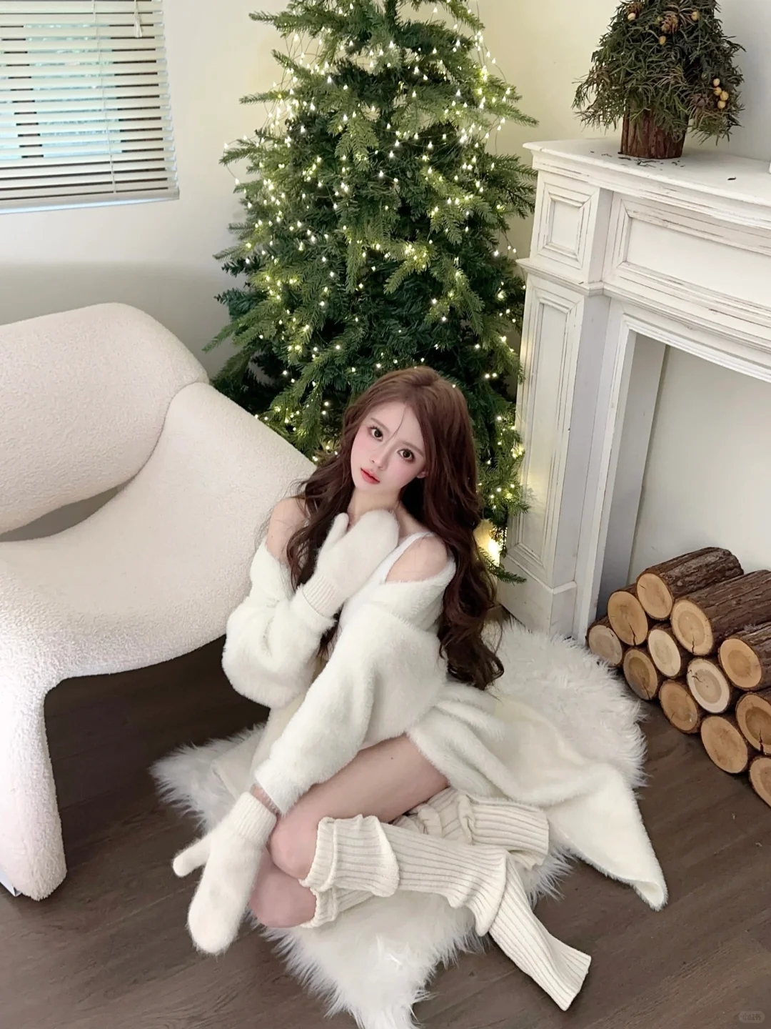 标题党都来看这组软乎乎的圣诞写真⛄️❄️