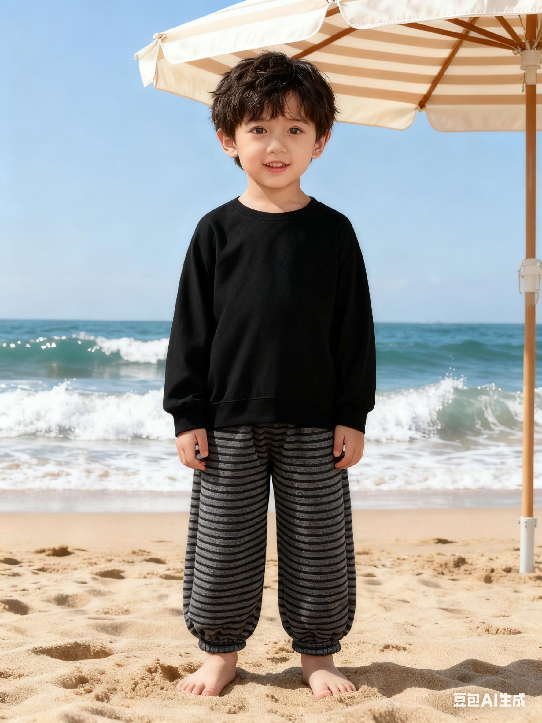 一条可以过冬的加厚条纹裤～男宝女宝都能穿～