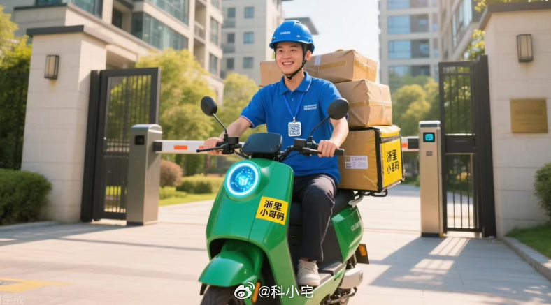 浙江上线“浙里小哥码”，进入小区配送时，“扫一扫”“碰一下”便可自动登记、验证，