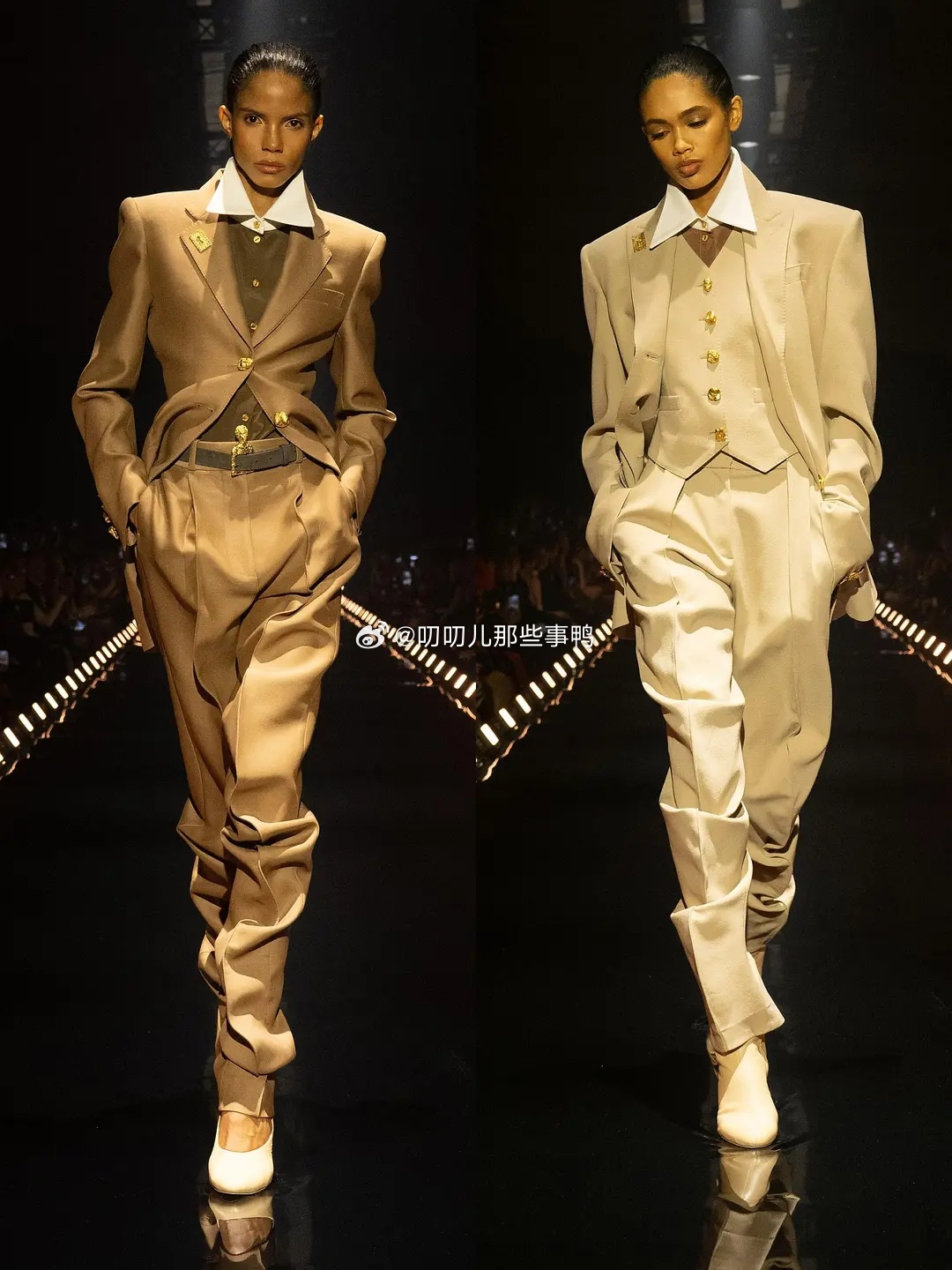 时装周 Schiaparelli 26FW 成衣，贵感不止衣服，舞台打光设计也加