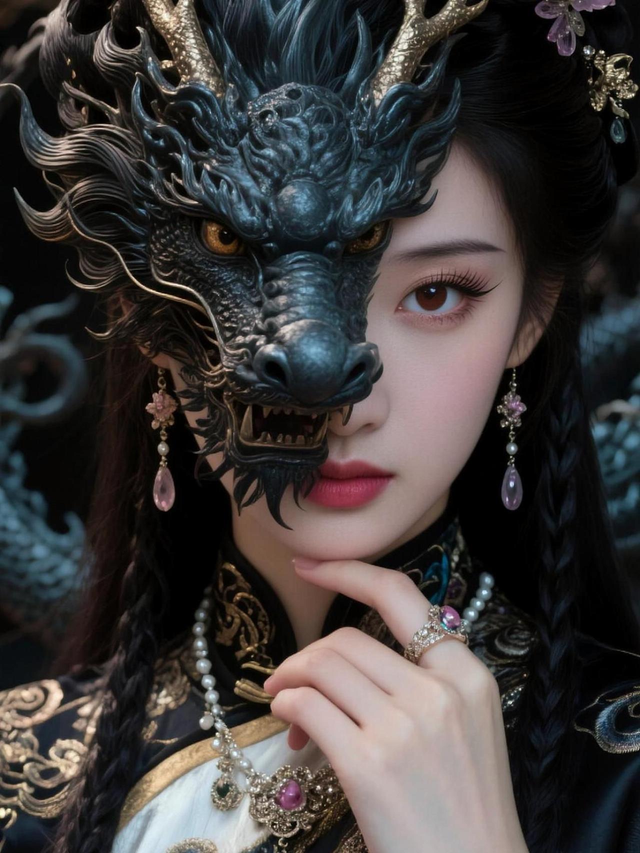 AI龙女写真  抖音ai创作