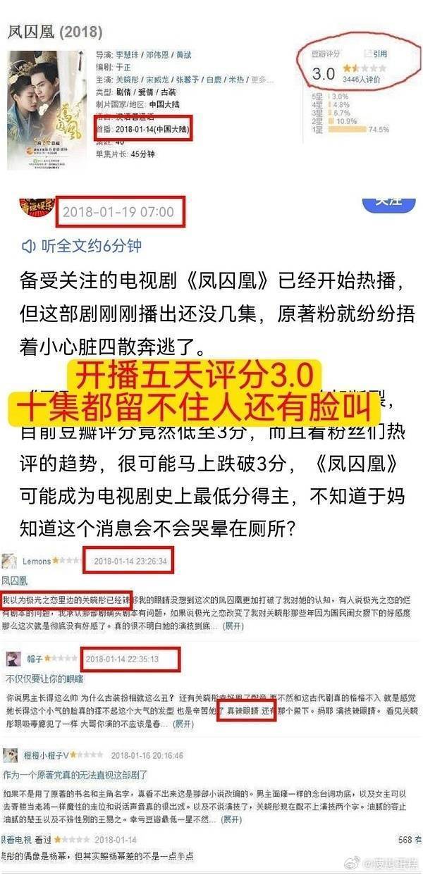 凤囚凰 古偶烂片史上难以逾越的高峰难看到没追到其他配角出场就弃剧了 