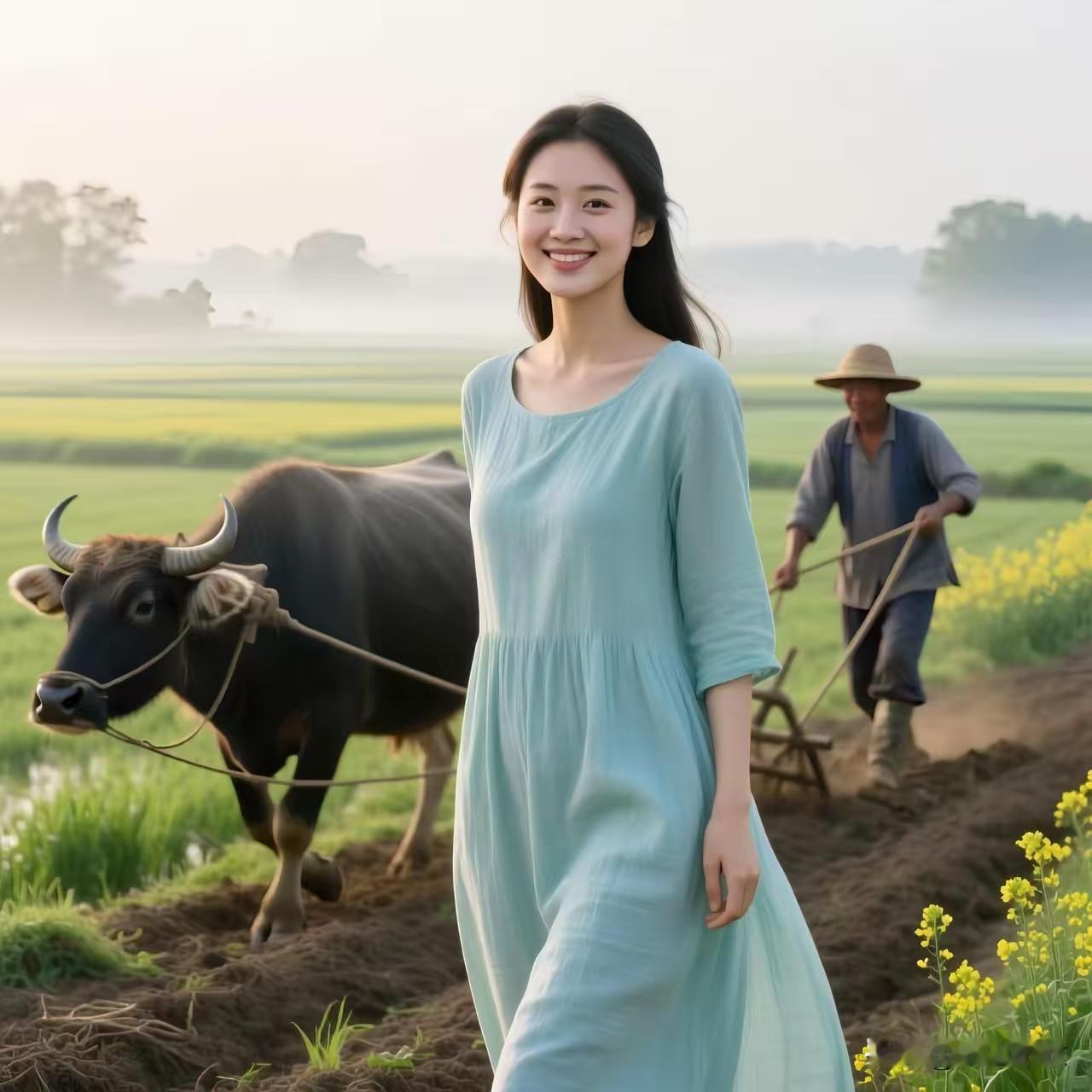 捣练子·且趁春光
布谷晓，唤晨曦，
莫负春光趁好时。
陇上耕牛行稳陌，
扬鞭休待