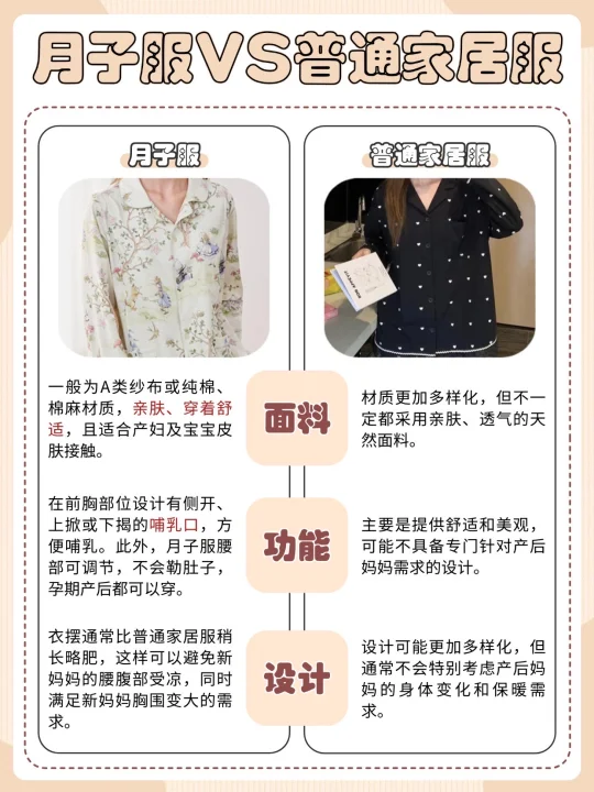 救命！月子服和普通睡衣的区别也太大了