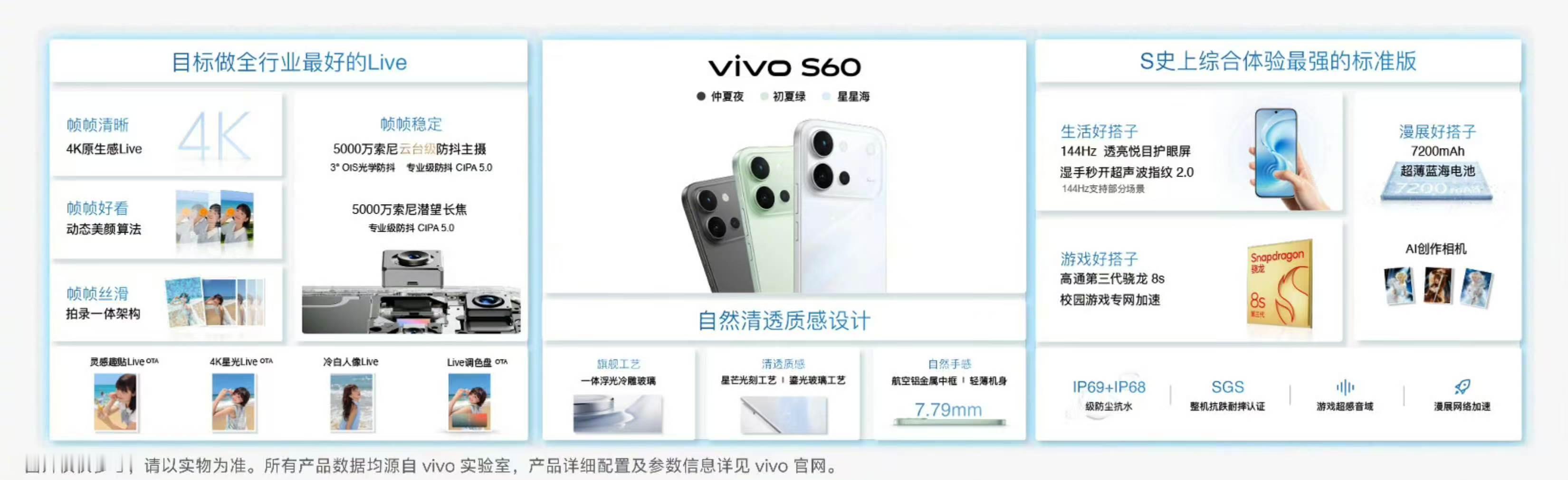 vivo S60价格3599起S60 元气版价格2899起头戴降噪耳机价格499