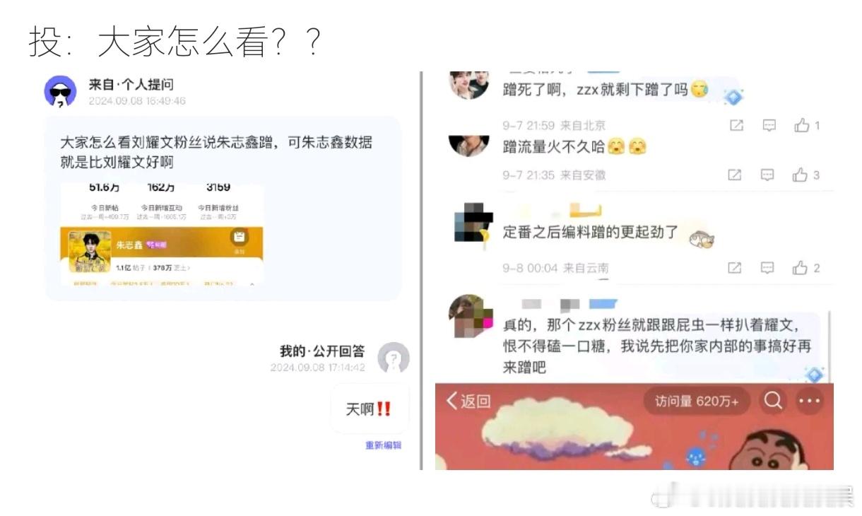 刘耀文粉丝被朱志鑫粉丝打到水灵灵开了精选……[哆啦A梦害怕] ​​​