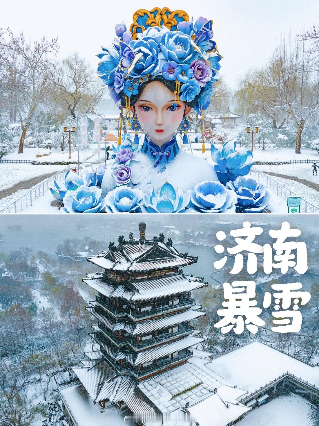 大明湖下暴雪，夏雨荷冻坏了……本该是烟花三月，柳树都发芽了，惊蛰就差三天了，结果