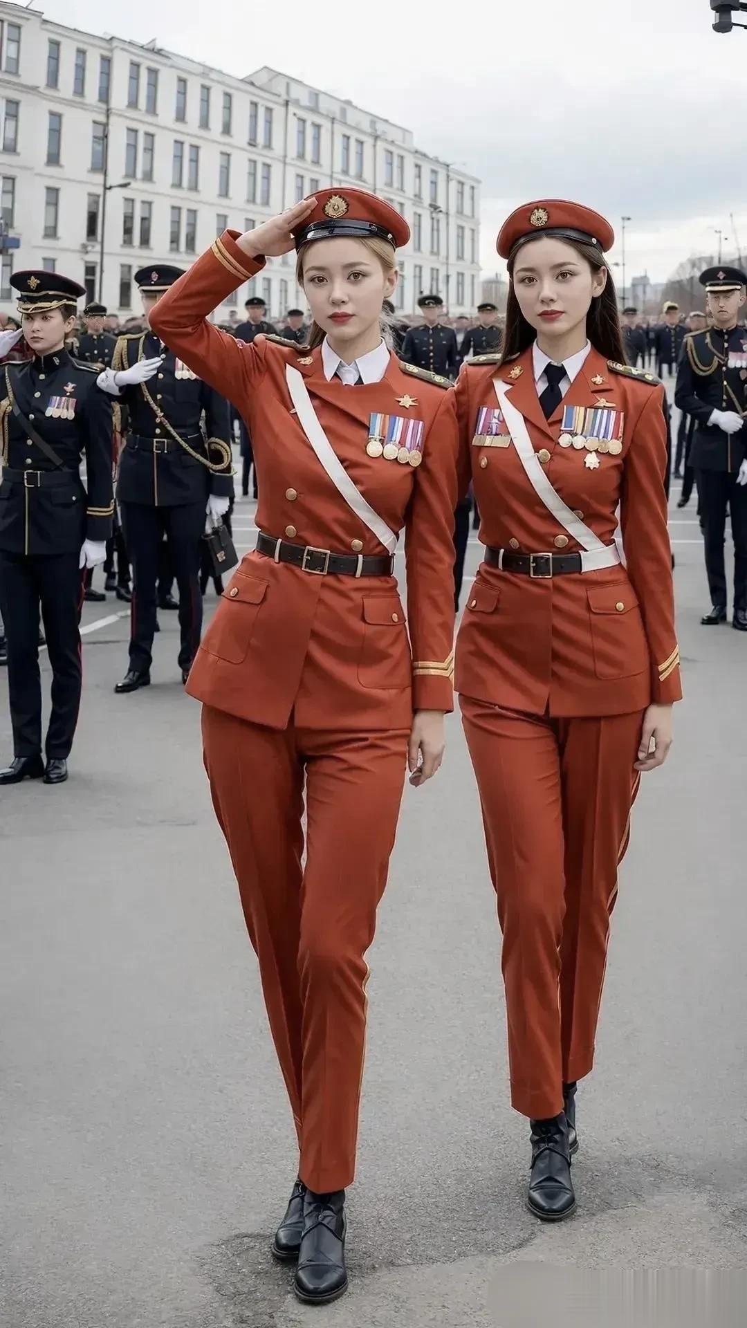 战场上遇到如此英姿飒爽的敌人，阁下又如何应对？
#军官美来了# #最美军装＊##