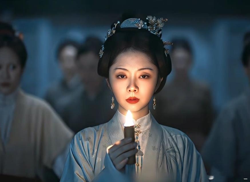 谭松韵14年后变淳跪人 风雪漫天的画面太有故事感，许兰香跪在雪地承受责罚，咬紧牙
