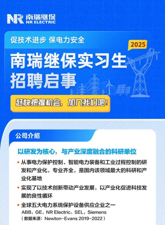 提前批offer 提供住宿 南瑞继保实习来了！