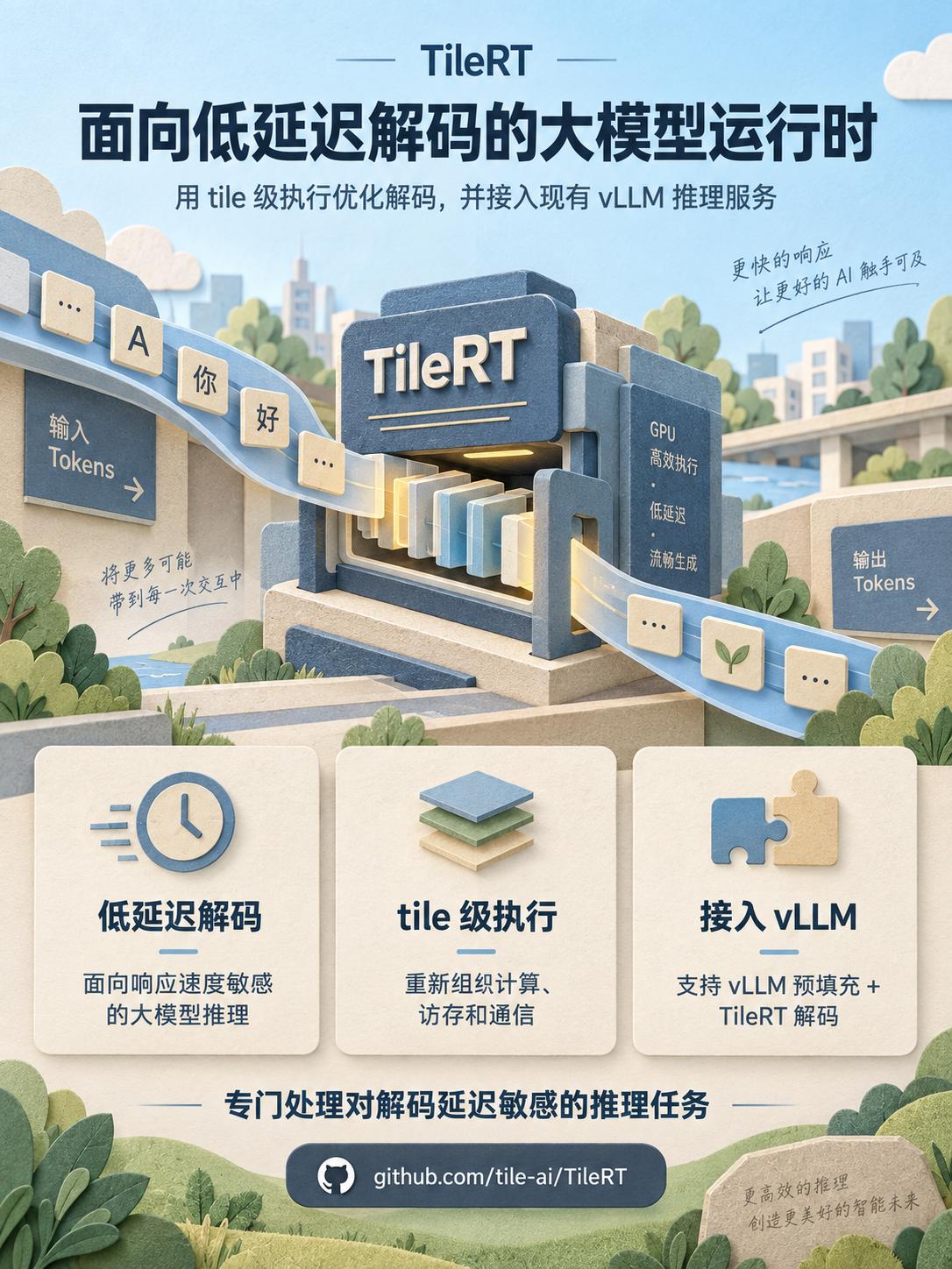 TileRT：把低延迟解码接进 vLLM 推理服务

做大模型推理时，除了吞吐，