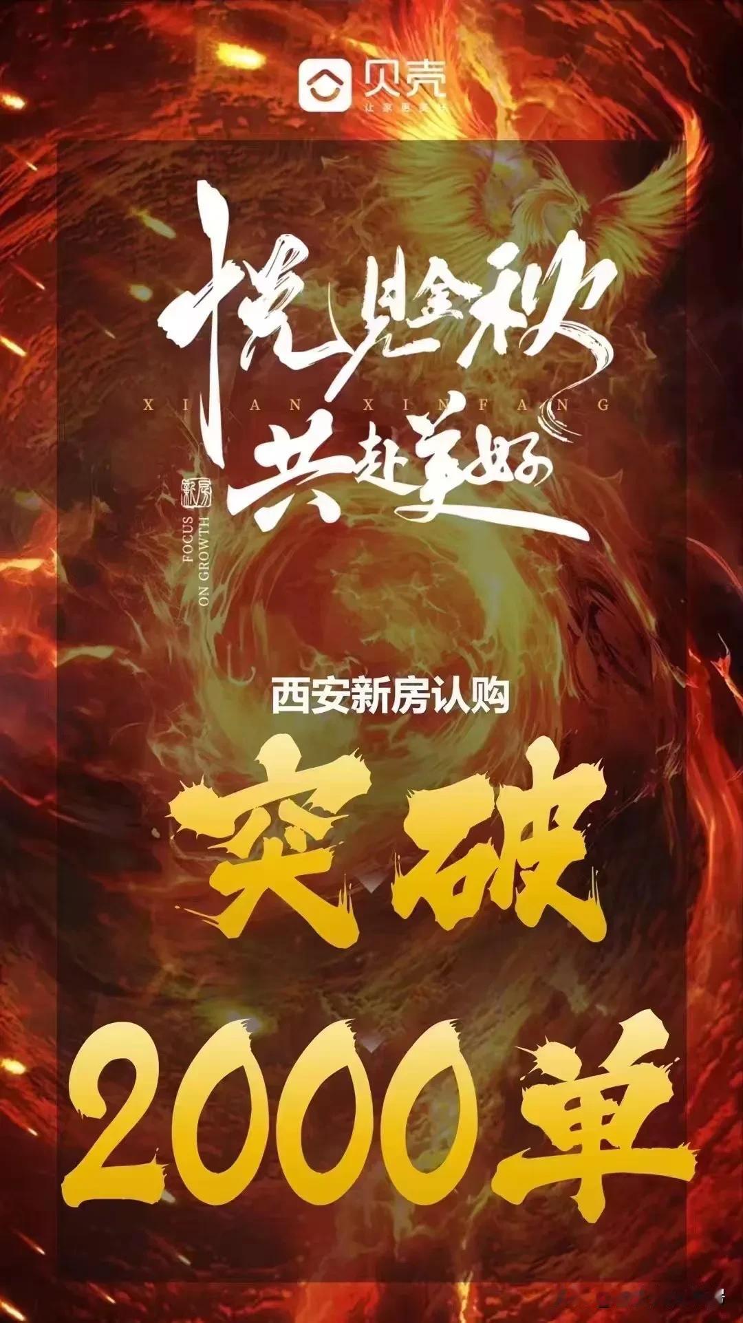 国庆购房节，西安贝壳新房成交突破2000单，真是火爆呀！