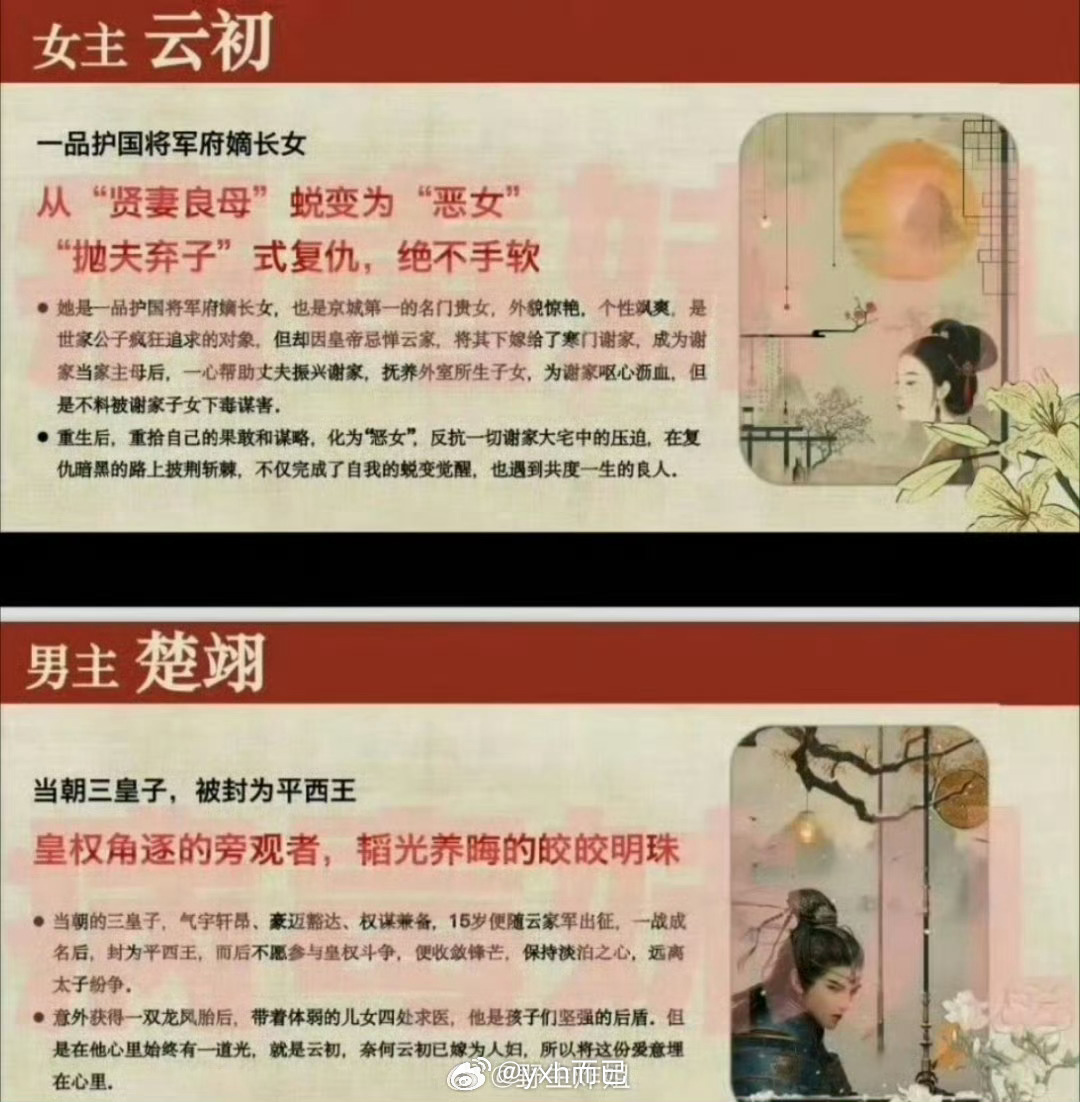云初令在传李沁邓为，之前风月也是传李沁被微s撕沁姐选了咸鱼飞升，没想到兜兜转转还